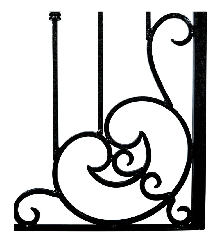 H Potter Legacy Freestanding Trellis – 8 Ft Tall Iron Garden Screen - Black Finish - Image 7