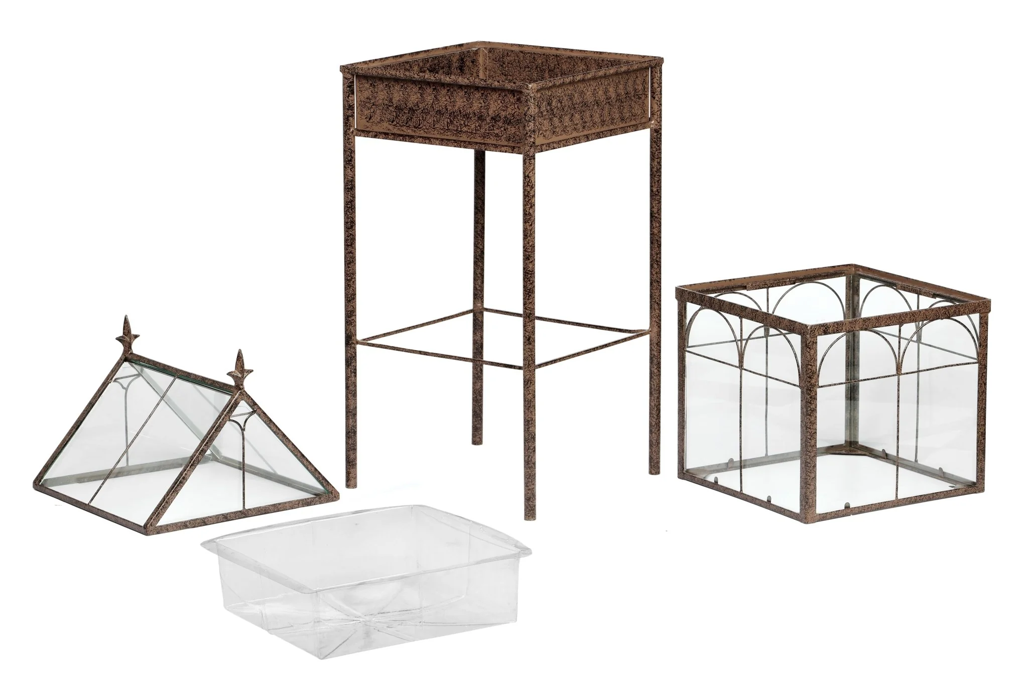 H Potter Square Freestanding Wardian Case Terrarium - Image 3