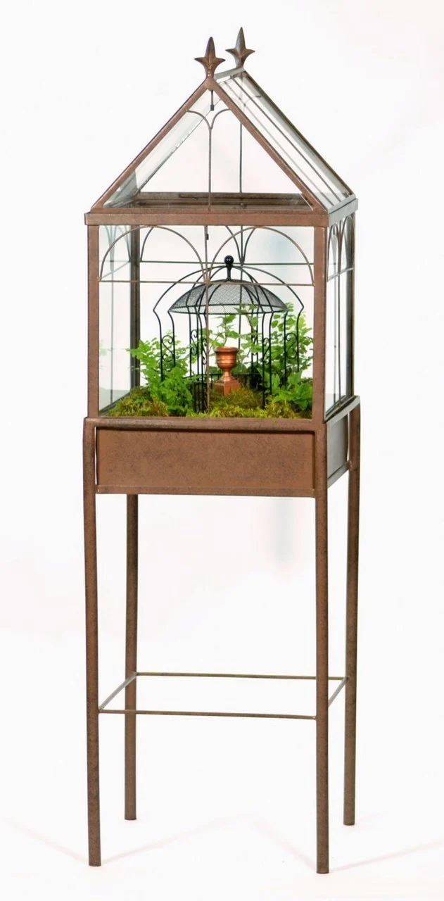 H Potter Square Freestanding Wardian Case Terrarium - Image 8