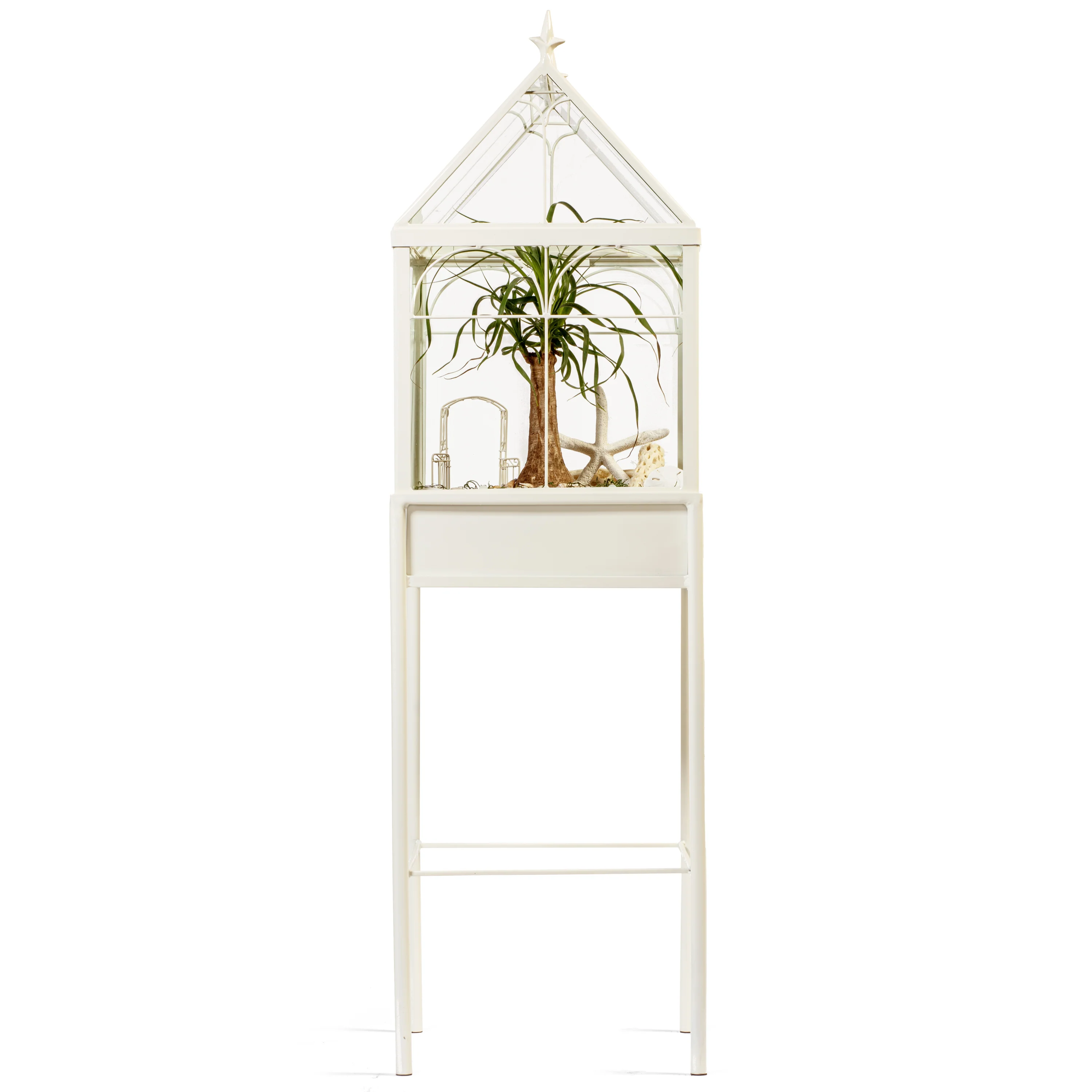 H Potter Square Freestanding Wardian Case Terrarium HP504W - Image 12