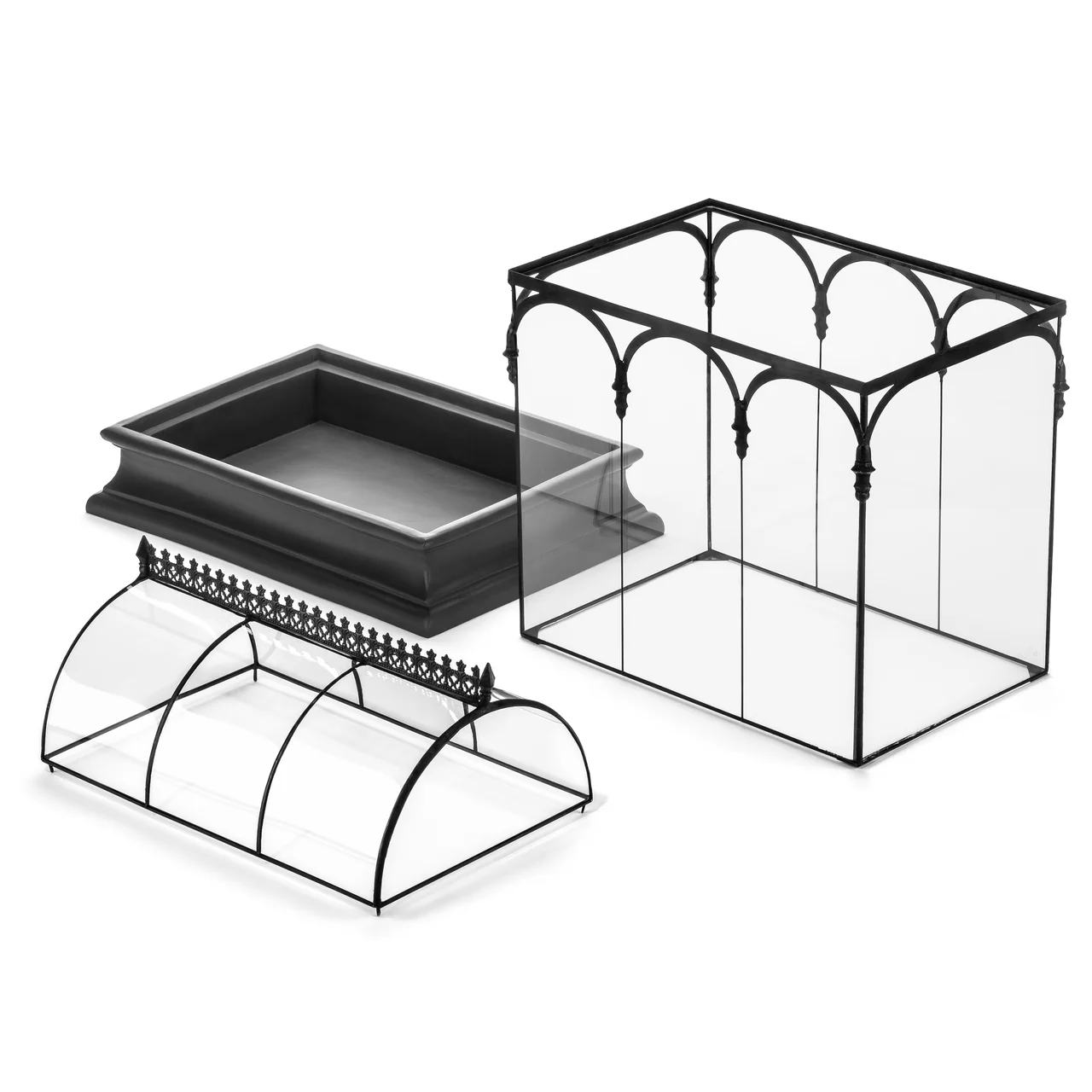 H Potter Large Glass Wardian Case: Barrel Vault Terrarium for Indoor Gardens - Image 3