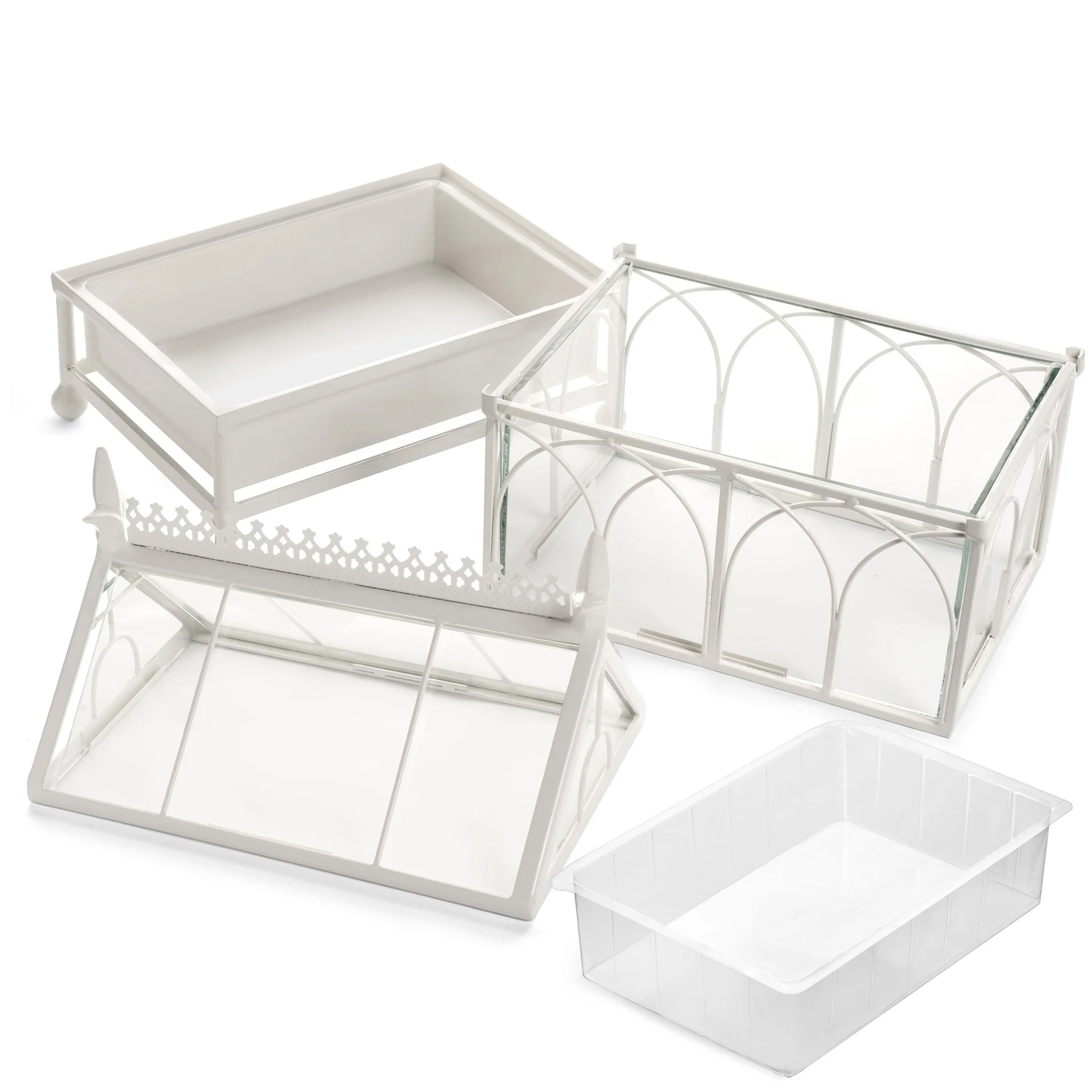 H Potter Conservatory Wardian Case Terrarium – Metal & Glass Tabletop Greenhouse - Image 4