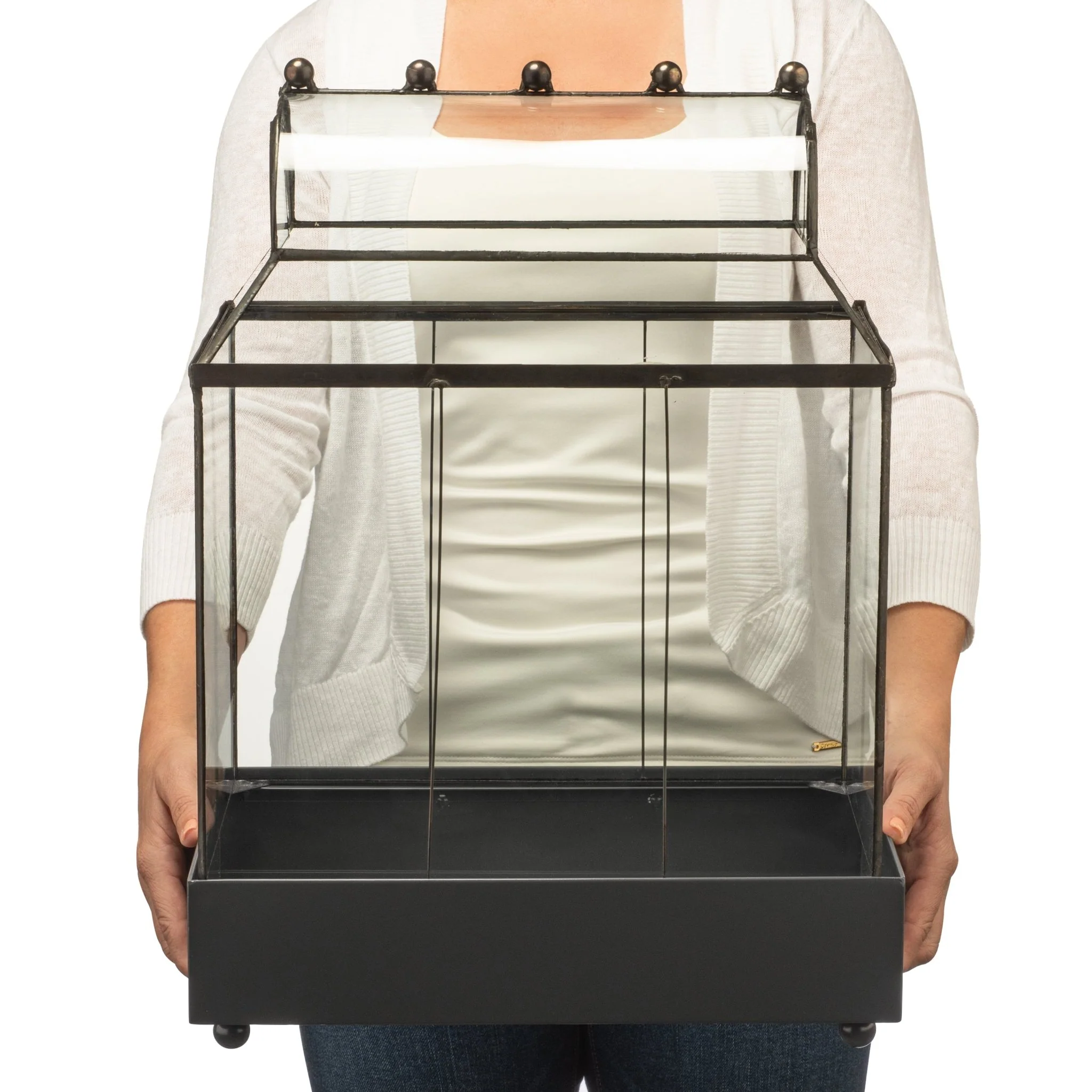 H Potter Glass Terrarium | Heirloom Wardian Case Planter - Image 6