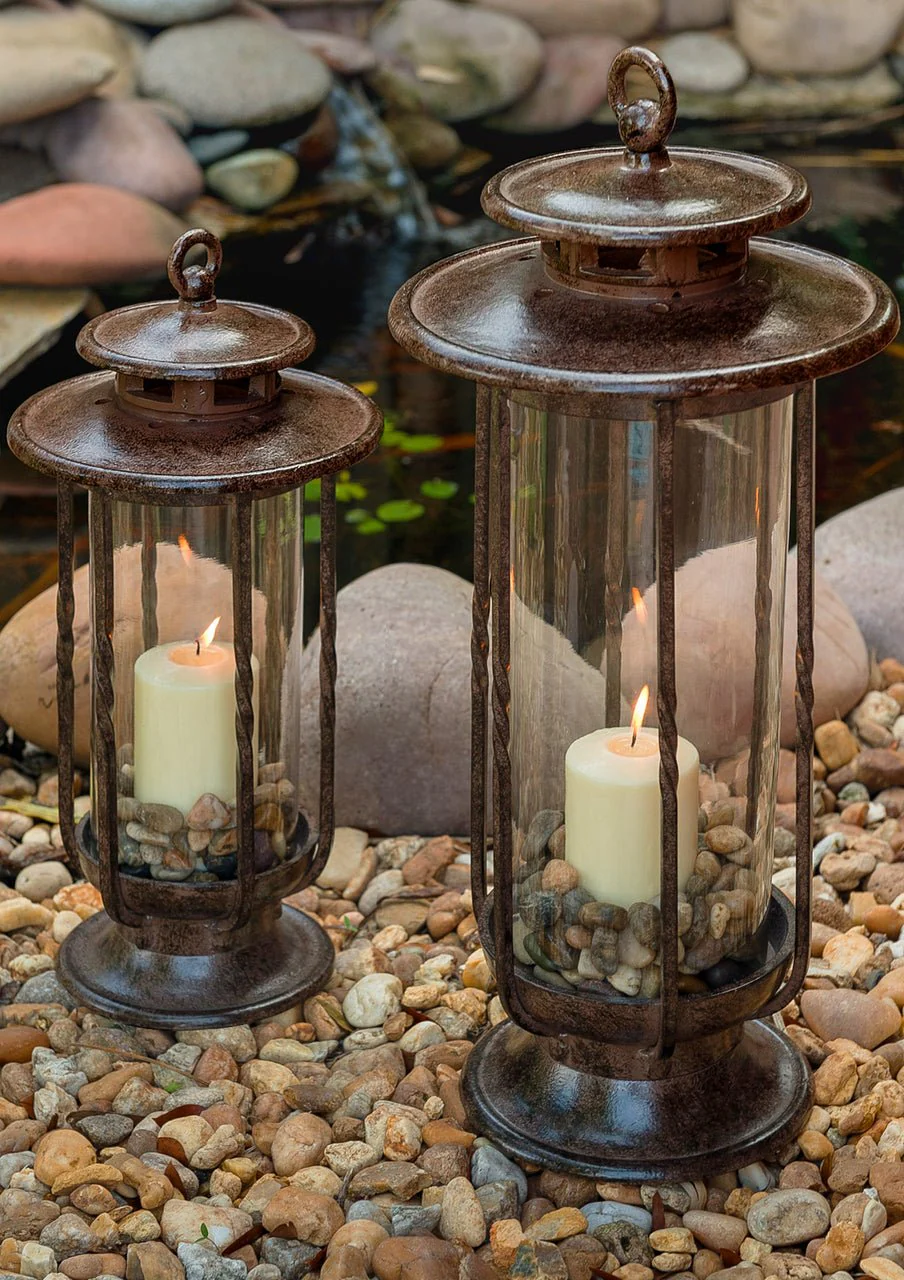 H Potter Lantern - 19" Decorative Hurricane Candle Holder Indoor Outdoor - Image 10