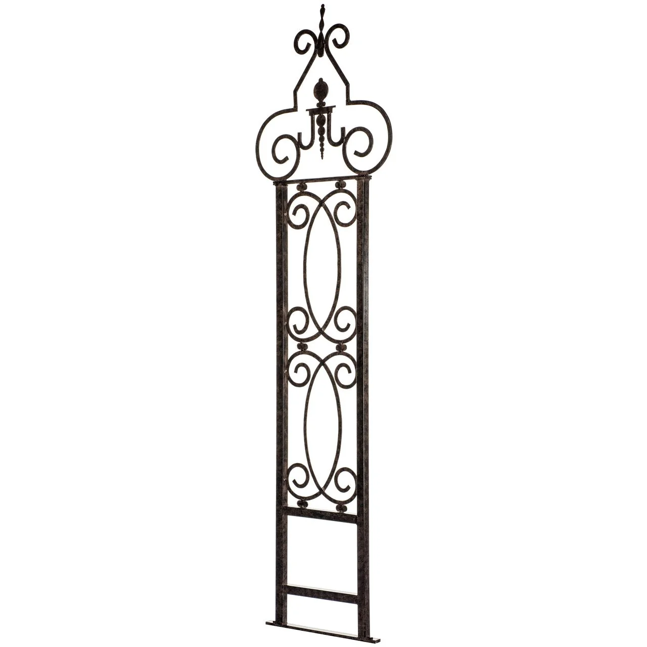 H Potter Heritage Scroll Garden Trellis Set of 3 – Metal Wall Trellises - Charcoal Brown - Image 4