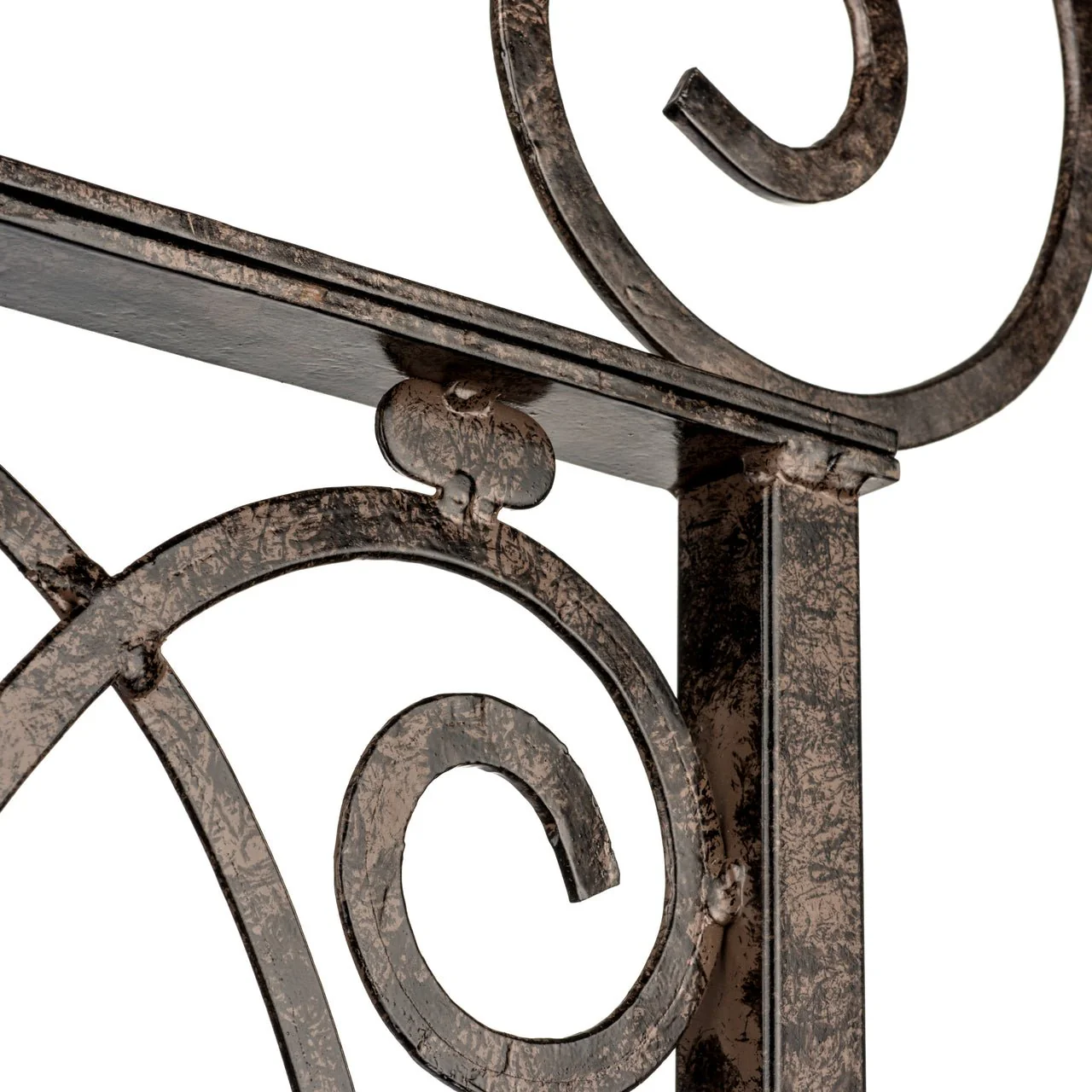 H Potter Heritage Scroll Garden Trellis Set of 3 – Metal Wall Trellises - Charcoal Brown - Image 6