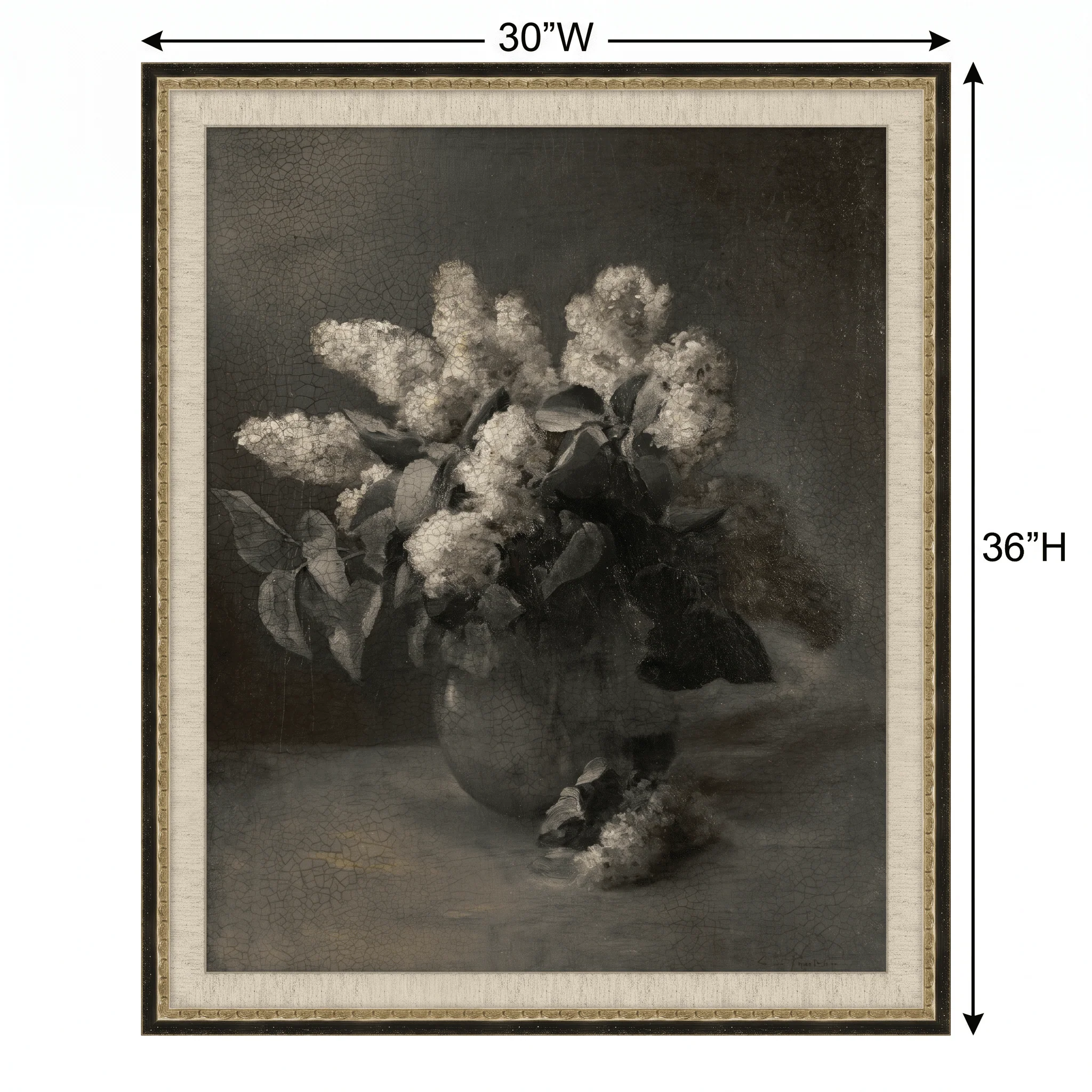 H Potter Floral In Low Light Canvas Wall Art - Image 3