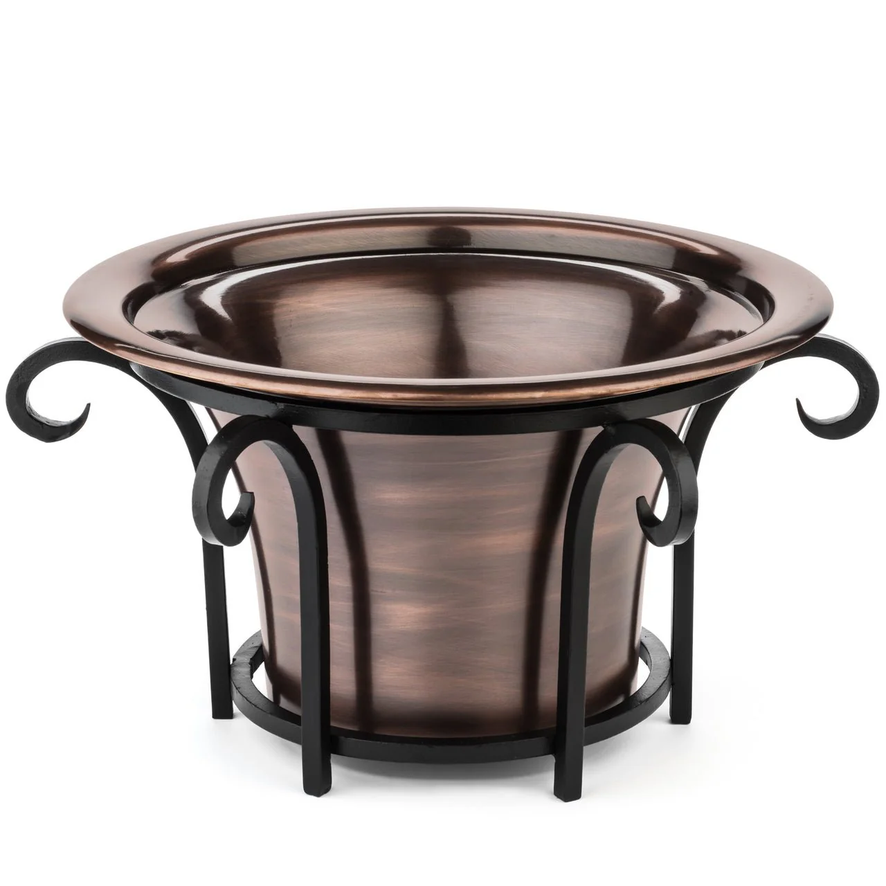 H Potter Architectural Scroll Hanging Copper Planter - Image 3