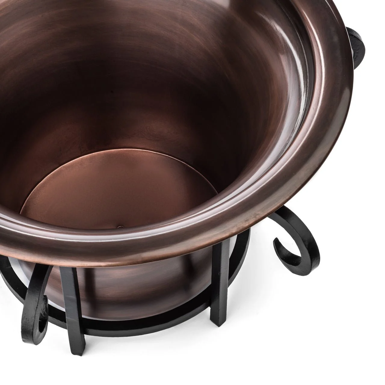 H Potter Architectural Scroll Hanging Copper Planter - Image 4