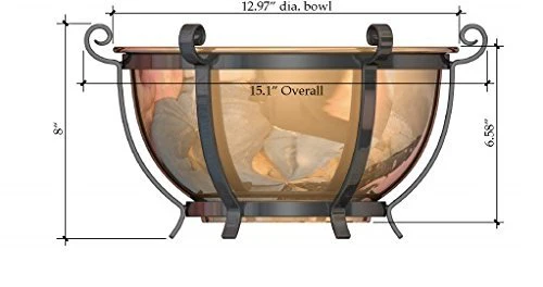 H Potter Traditional Round Copper Hanging Planter - Image 4