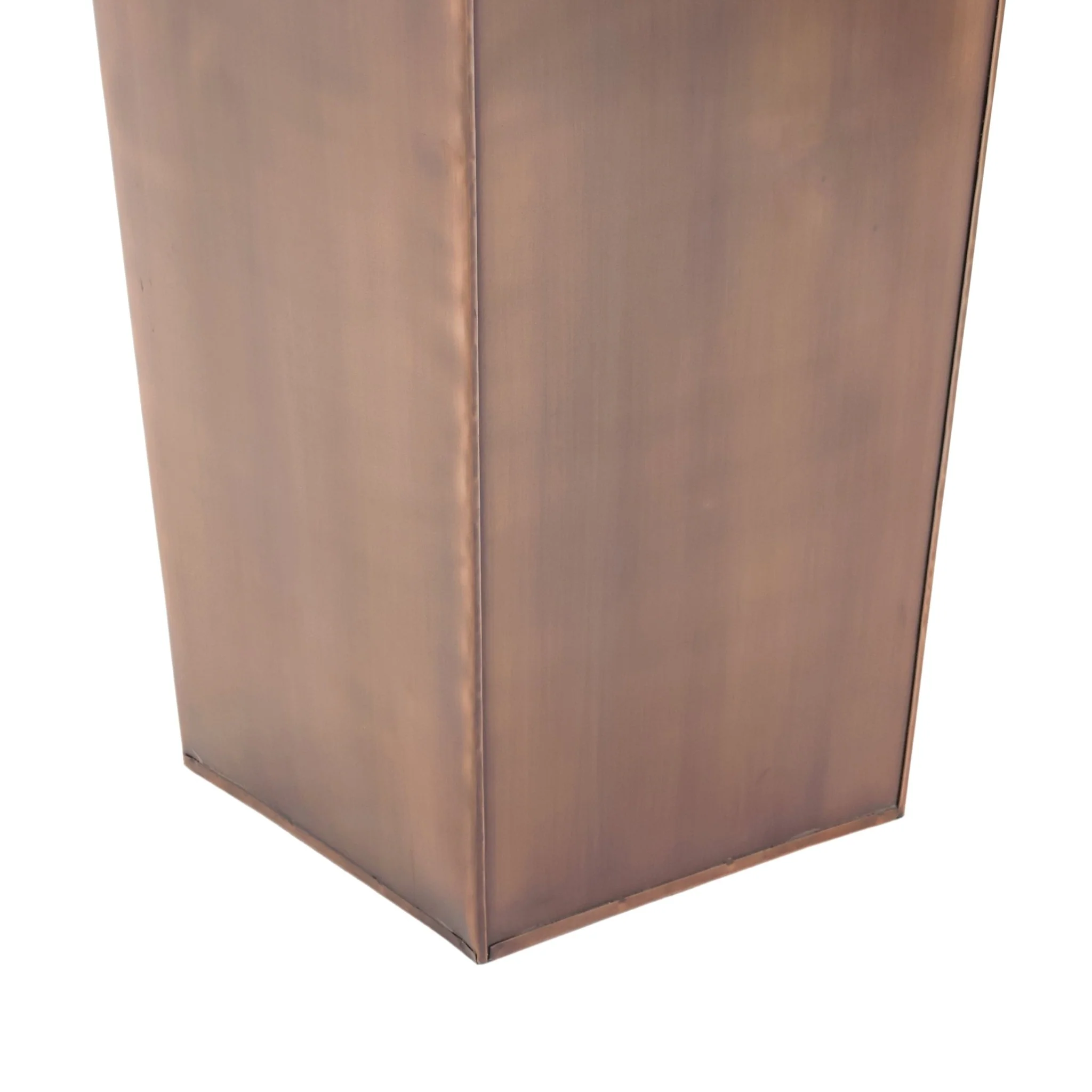 H Potter Carrington Tall Antique Copper Planter | 33" Tapered Indoor Outdoor Planter - Image 13
