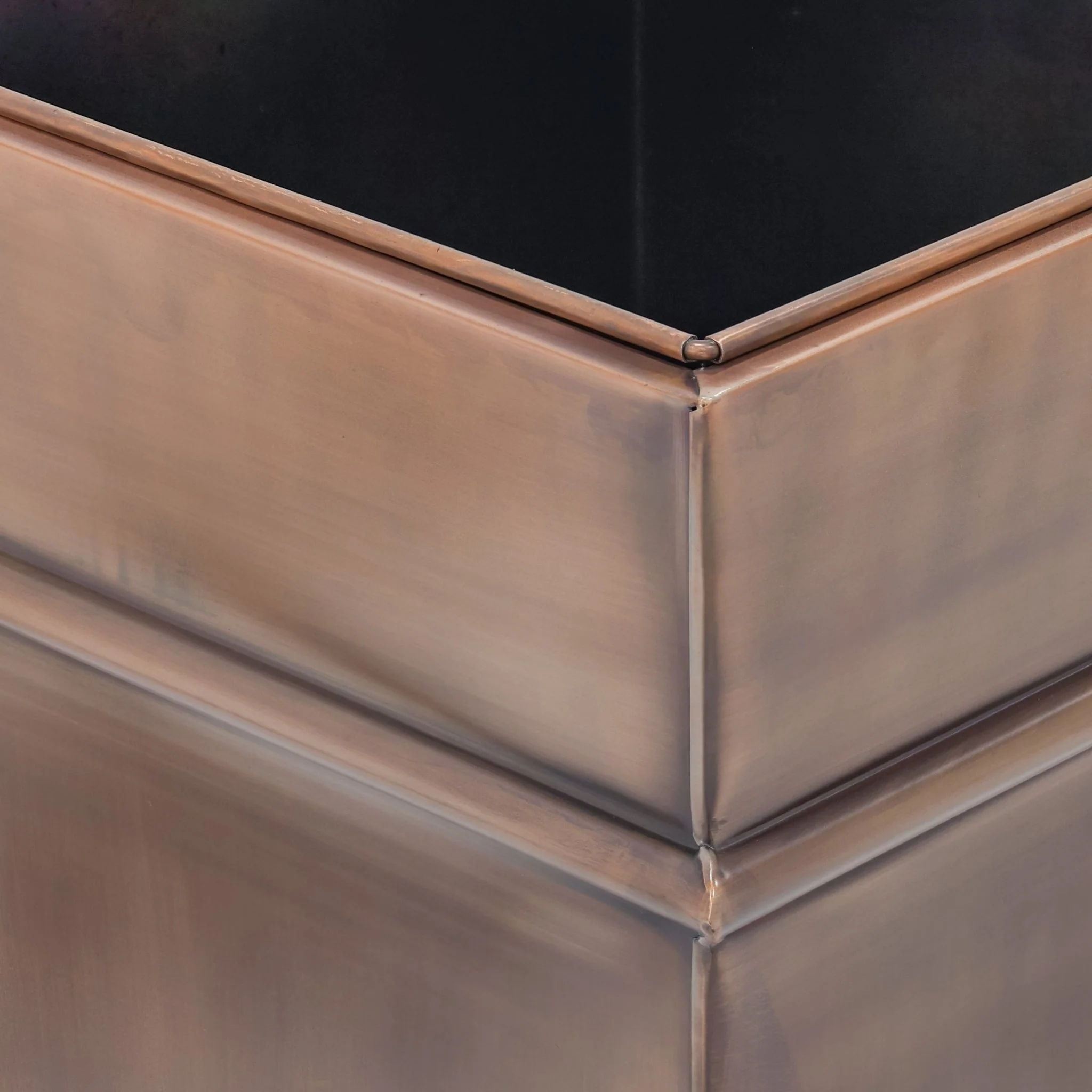 H Potter Carrington Tall Antique Copper Planter | 33" Tapered Indoor Outdoor Planter - Image 7