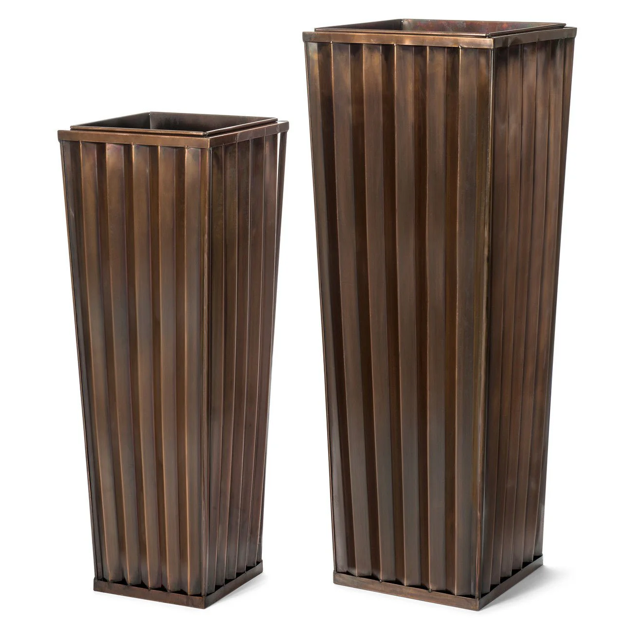 H Potter Ribbed Planter Set GAR546SET - Image 5