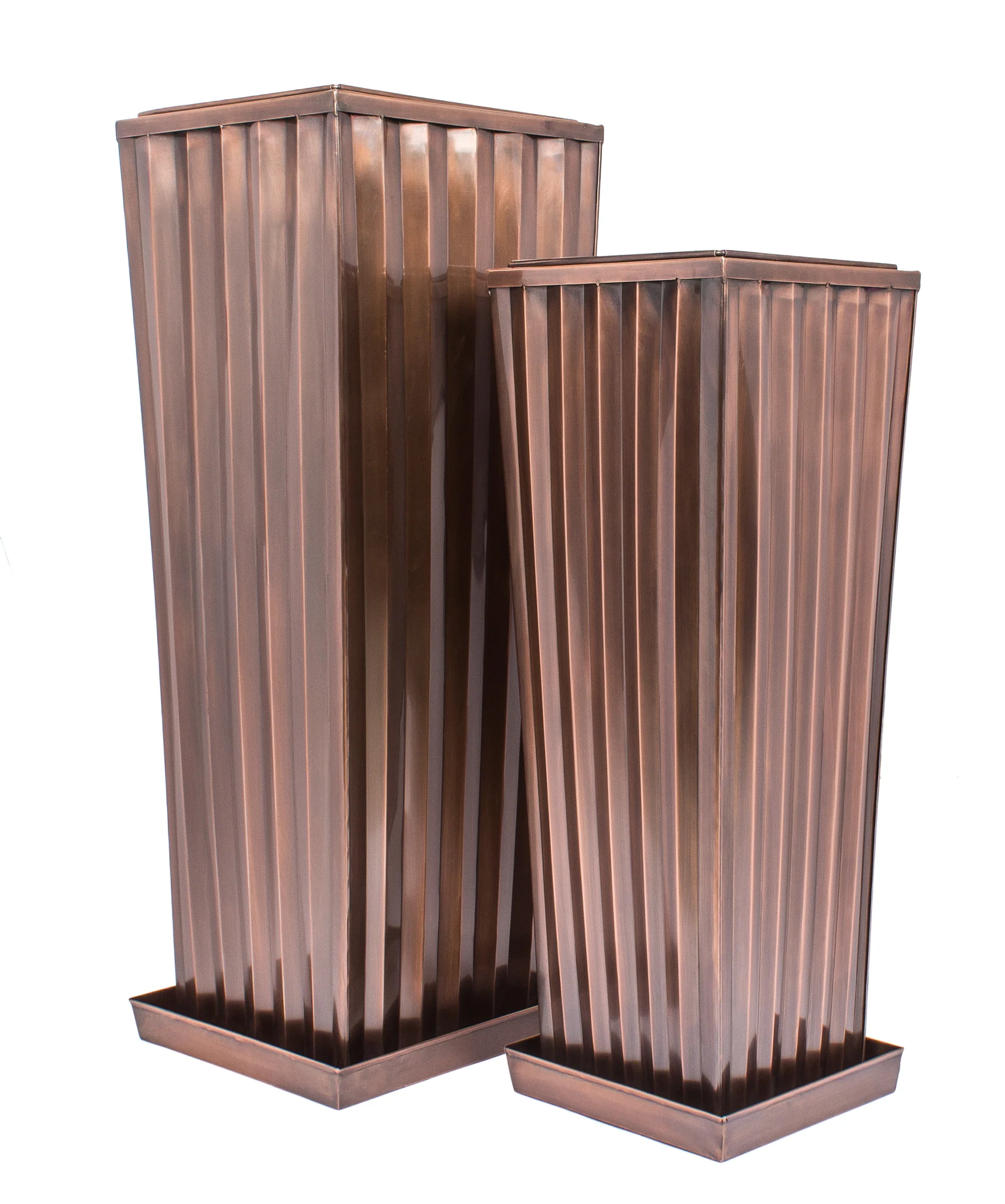 H Potter Ribbed Planter Set GAR546SET - Image 7