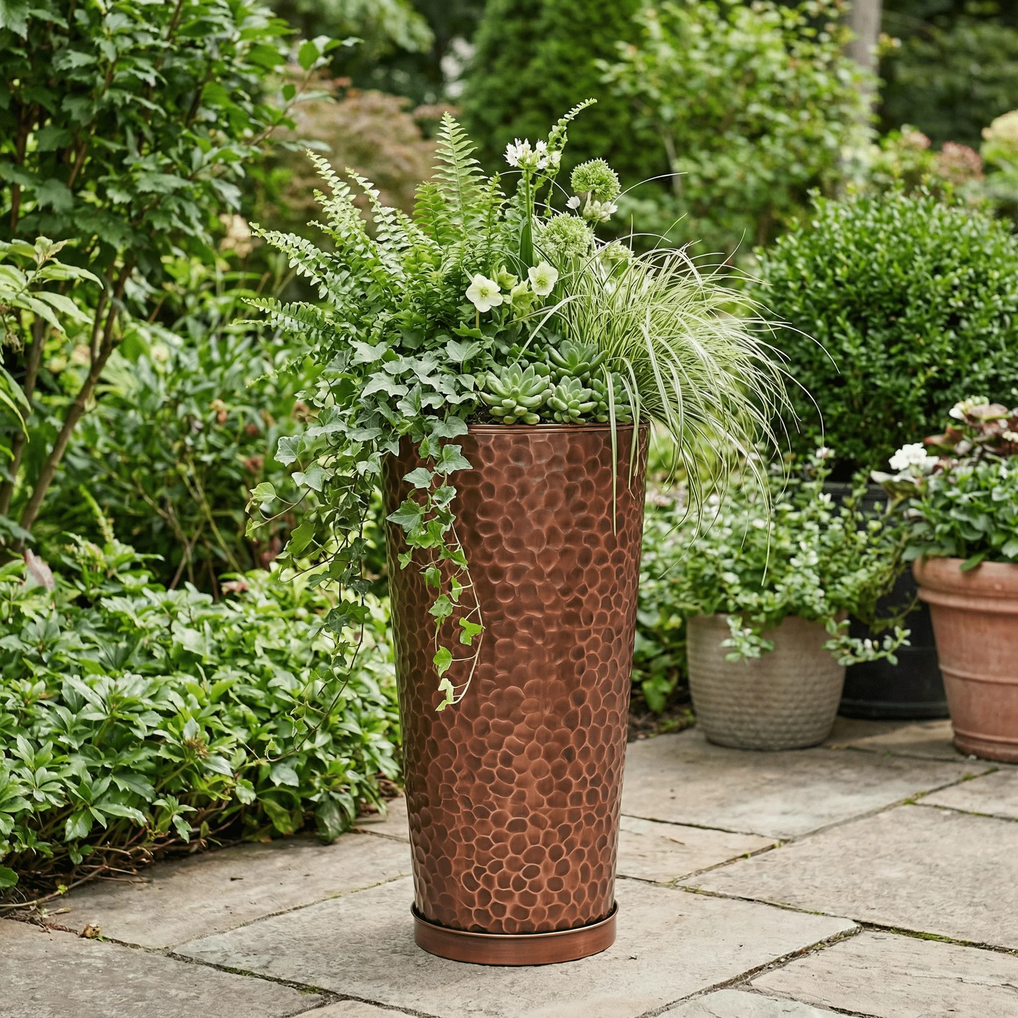 H Potter Hand Hammered Planter GAR568 - Image 16