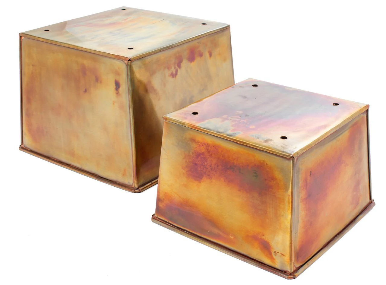 H Potter Santa Fe Tall Planter Set | Rustic Copper Indoor Outdoor Planters - Image 7