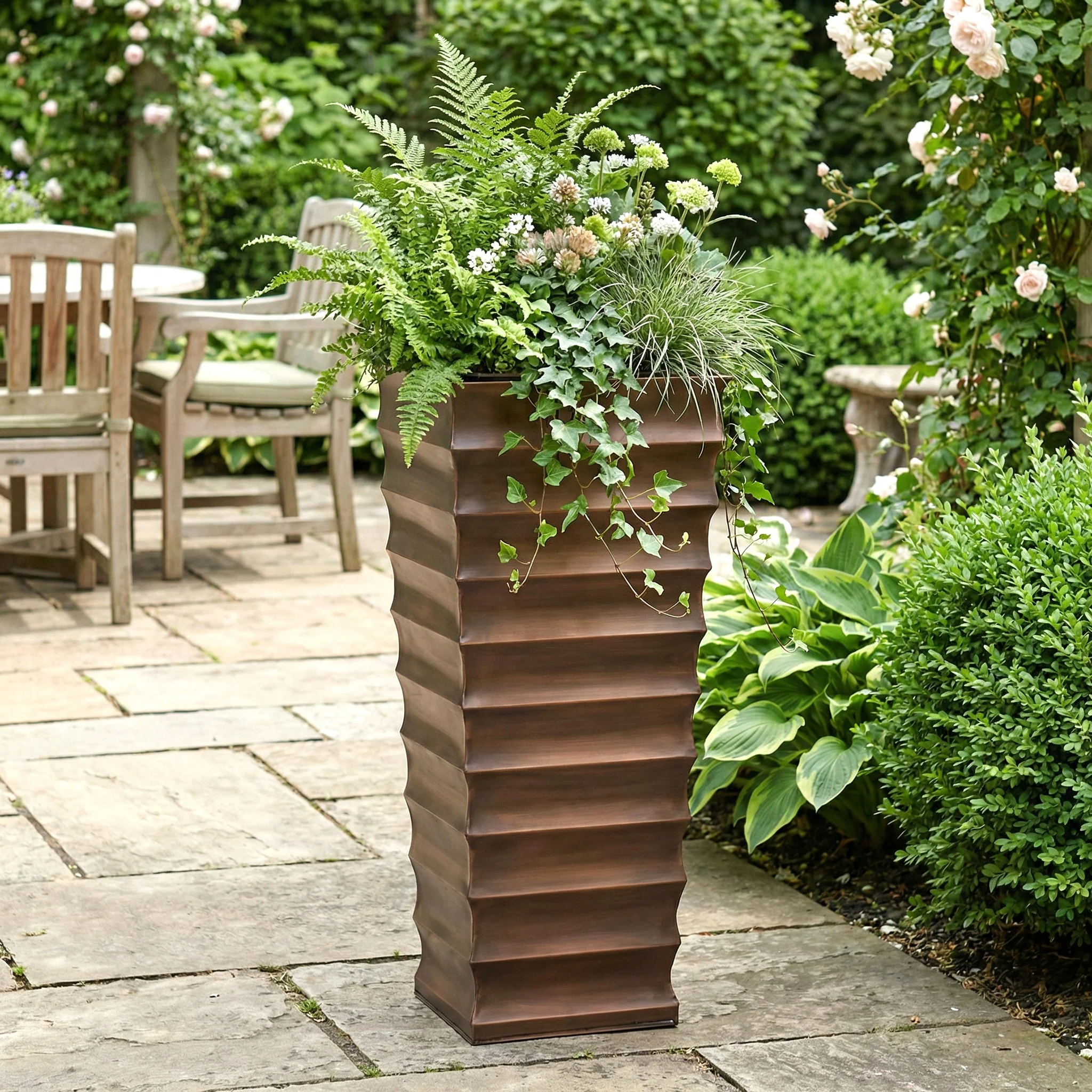 H Potter 29" Tall Vertical Garden Statement Planter - Image 12