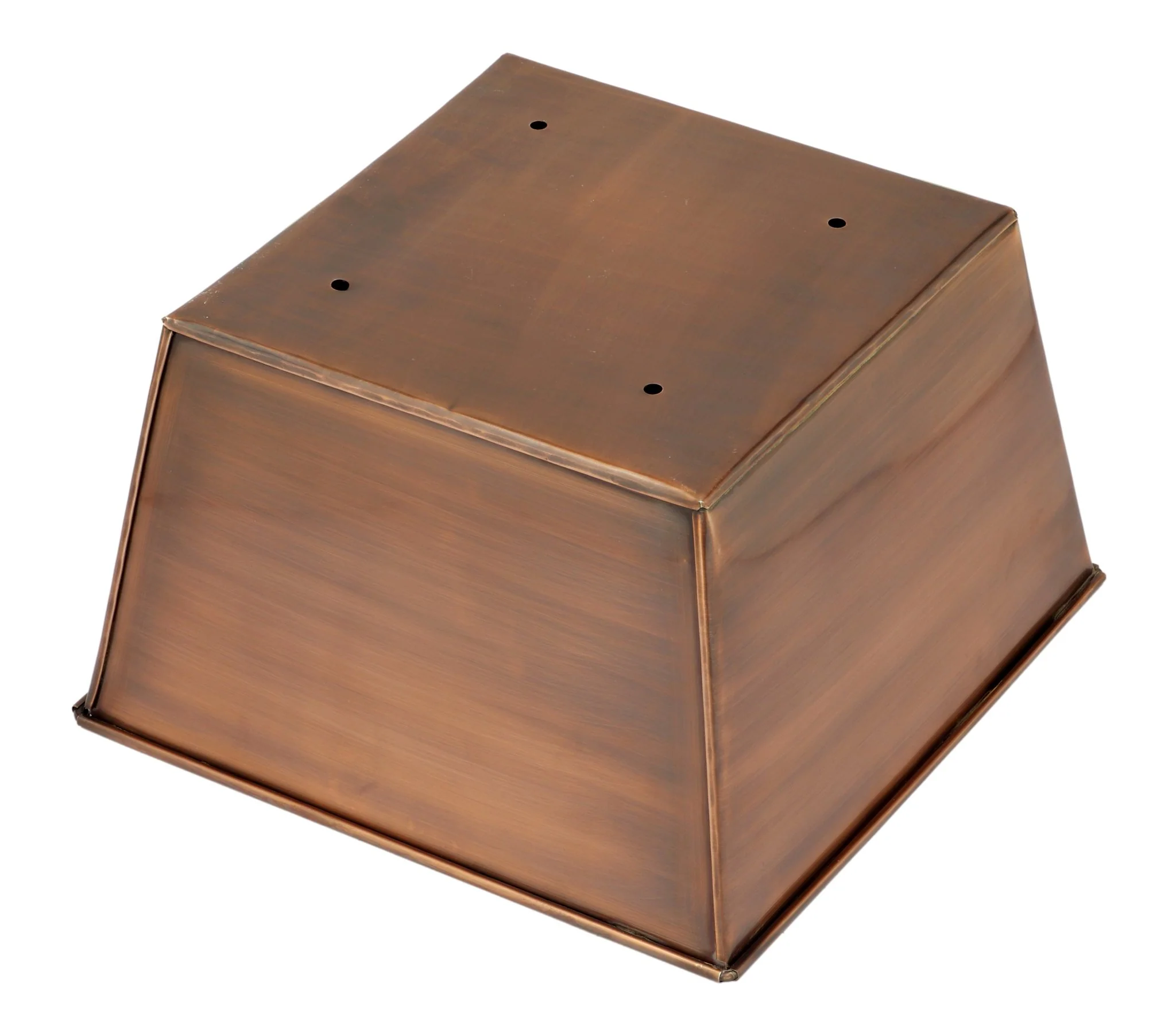 H Potter Waverly Tall Square Copper Planter 36.5 Inch – Indoor Outdoor Entryway Planter - Image 5