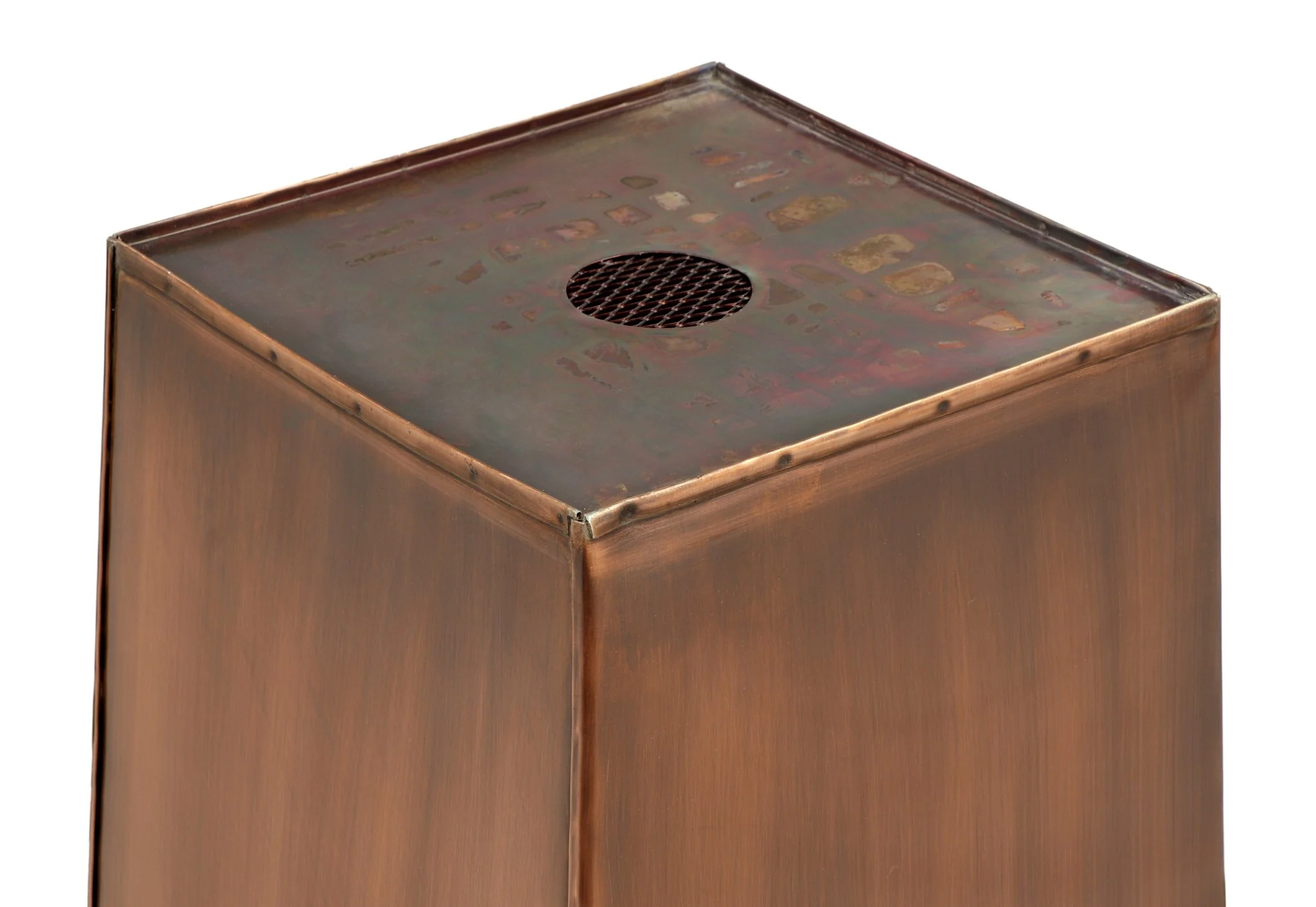 H Potter Waverly Tall Square Copper Planter 36.5 Inch – Indoor Outdoor Entryway Planter - Image 7
