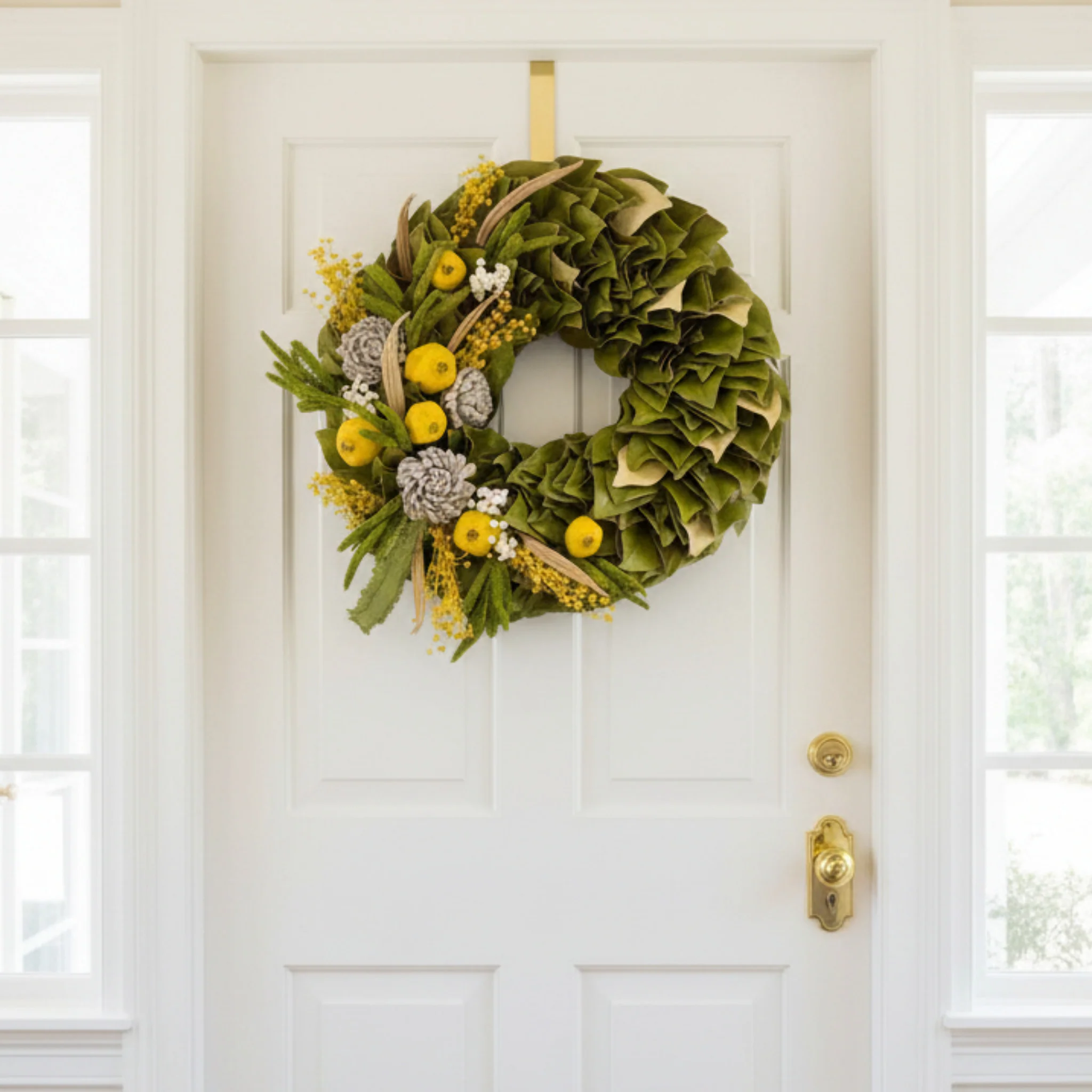 H Potter Garden Radiance Dried Wreath – Spring Botanical Wreath - Image 5