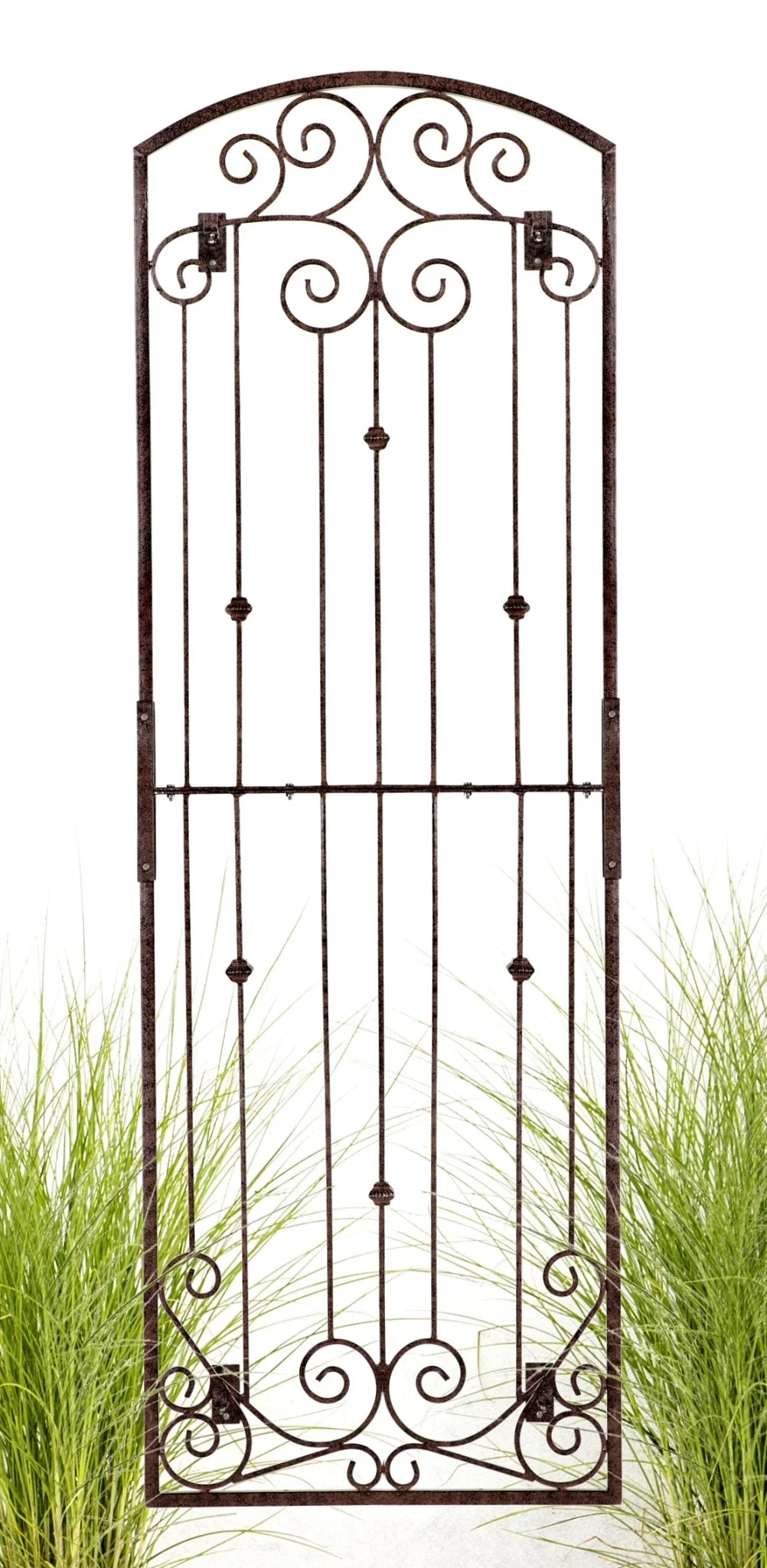H Potter Lenox Estate Wall Trellis – 8ft Tall Iron Garden Screen - Charcoal Brown - Image 12