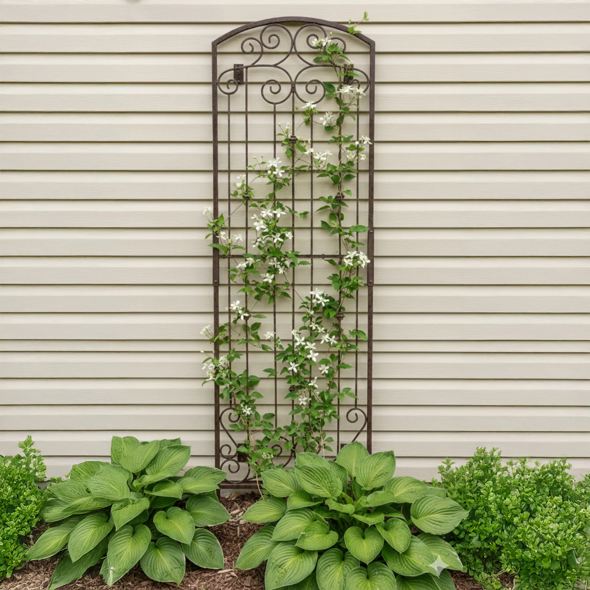 H Potter Lenox Estate Wall Trellis – 8ft Tall Iron Garden Screen - Charcoal Brown - Image 5