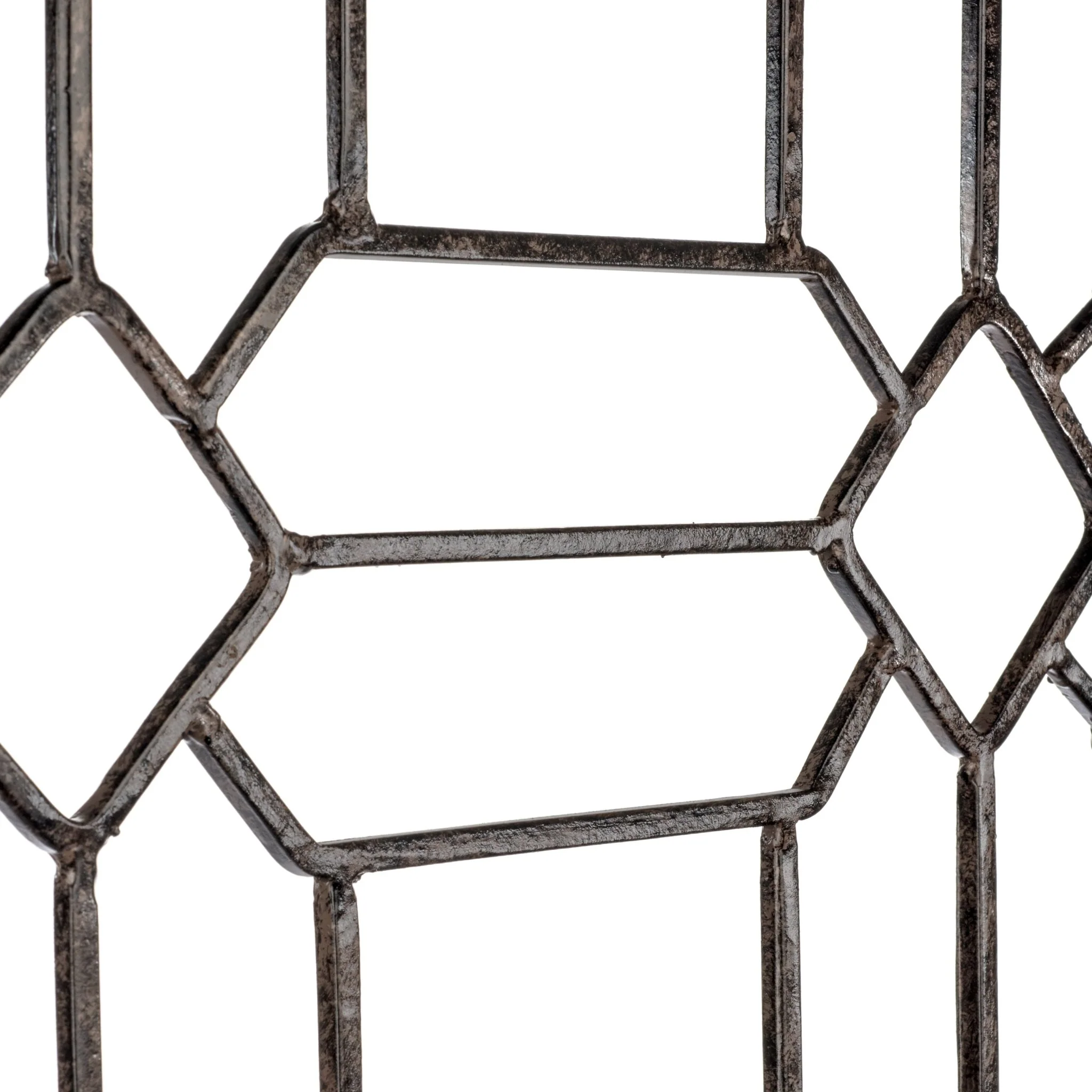 H Potter Diamond Wall Trellis - Set of 3 - Iron Garden Screen Panel - 69" Tall -Charcoal Brown - Image 8