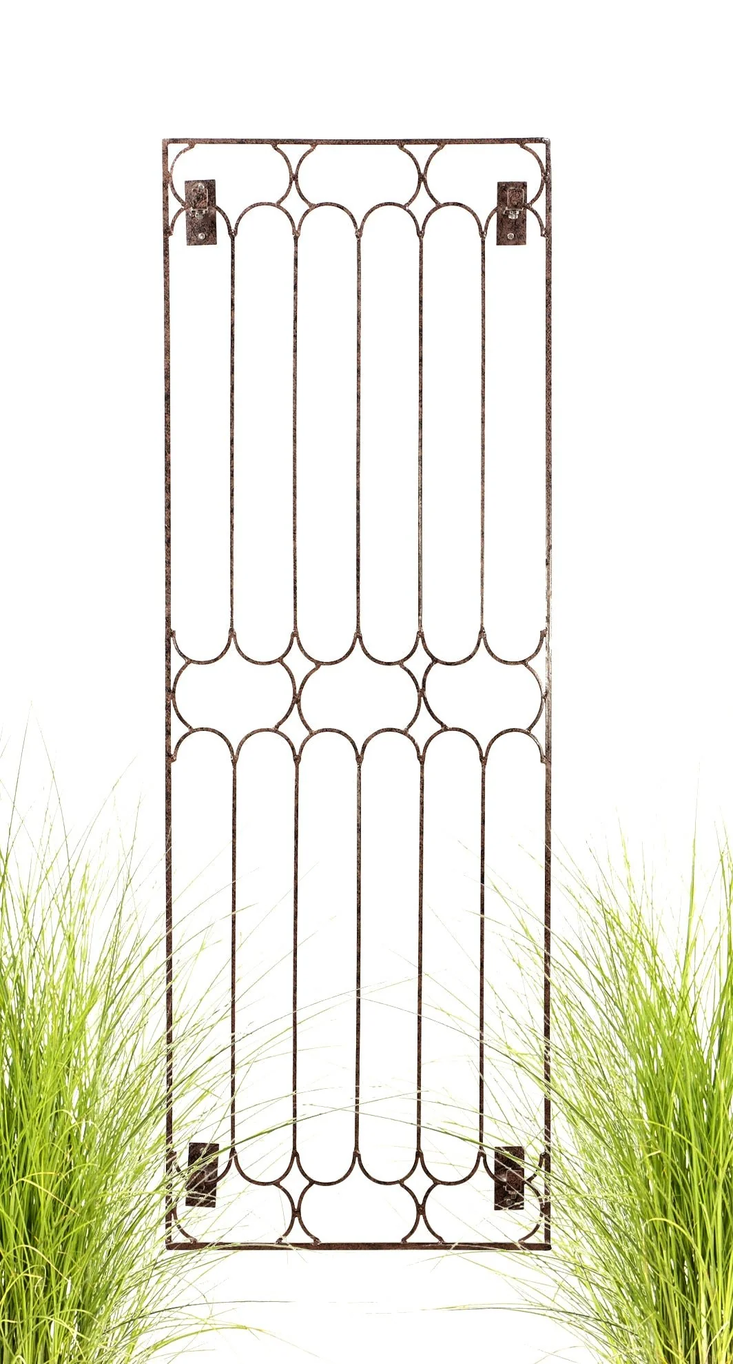 H Potter Carlisle Wall Trellis – 69" Tall Iron Garden Screen - Charcoal Brown - Image 4