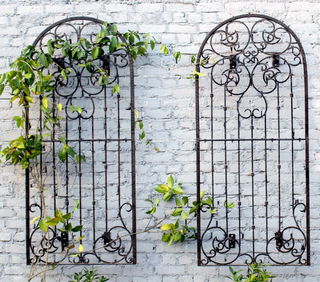 H Potter Legacy Wall Trellis - Set of 2 – 6 Ft Tall Iron Garden Screen - Charcoal Brown - Image 8