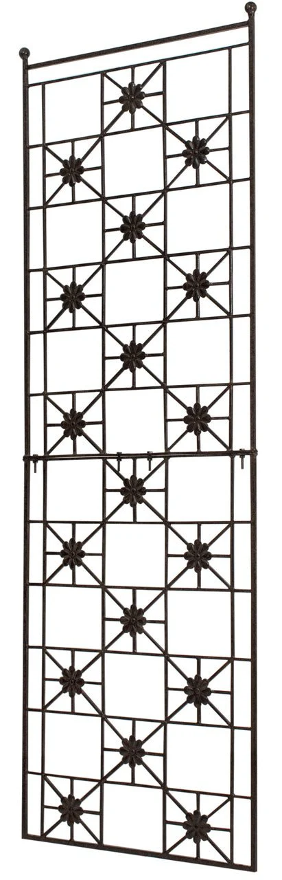 H Potter Delaney Wall Trellis – 69" Tall Charcoal Brown - Iron Garden Screen - Image 7