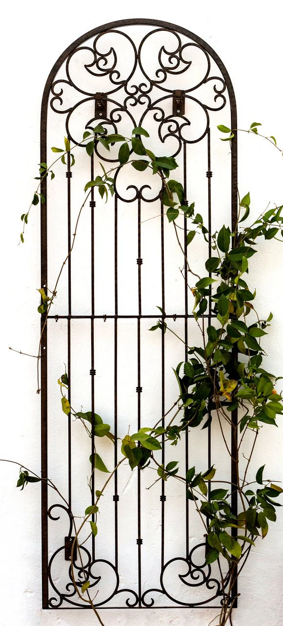 H Potter Legacy Wall Trellis - Set of 2 – 8 Ft Tall Iron Garden Screen - Charcoal Brown - Image 6