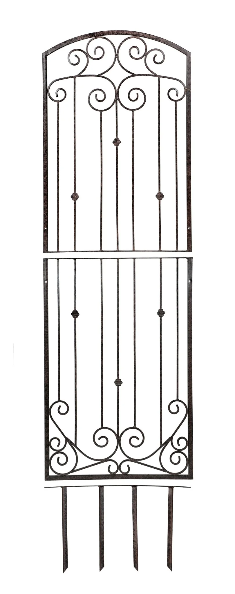 H Potter Lenox Estate Wall Trellis - Set of 3 – 8 Ft Tall Iron Garden Screens - Charcoal Brown - Image 9