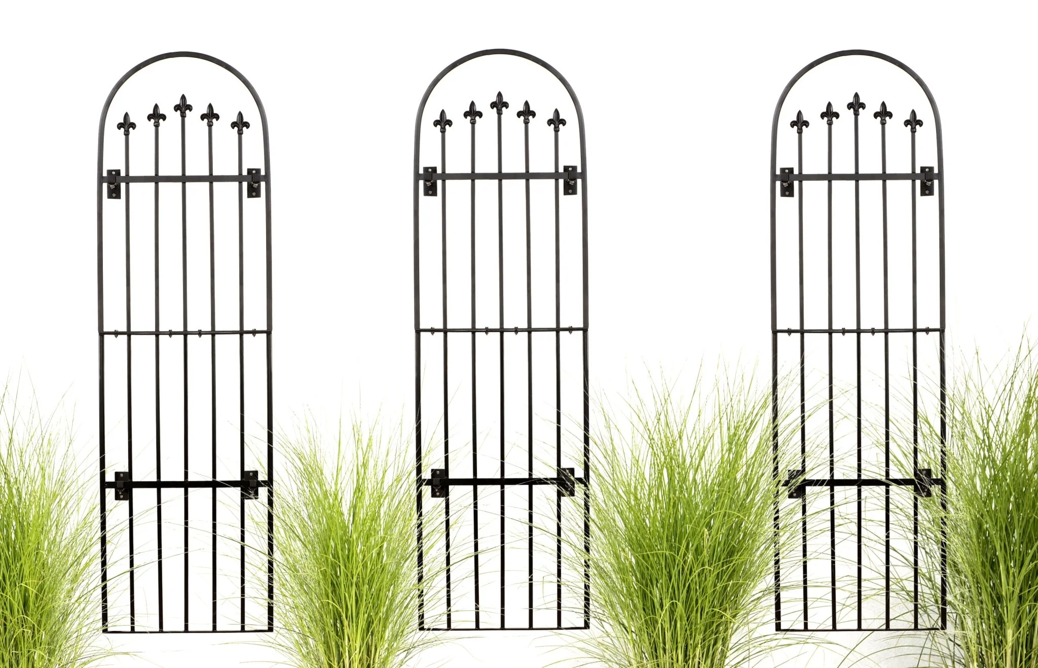 H Potter Verona Garden Wall Trellis - Set of 3 – Black Finish - 80.75" Tall - Image 5