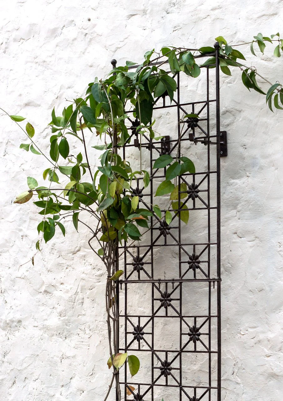 H Potter Delaney Wall Trellis - Set of 3 – 69" Tall Charcoal Brown - Iron Garden Screen - Image 5