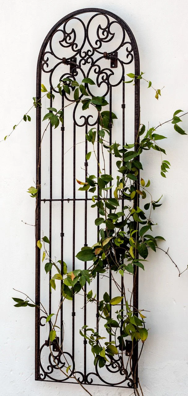 H Potter Legacy Wall Trellis – 8 Ft Tall Iron Garden Screen - Charcoal Brown - Image 4