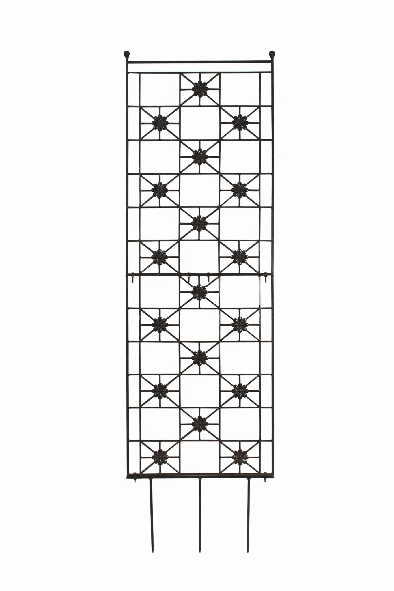 H Potter Delaney Freestanding Trellis – 69" Tall Charcoal Brown - Iron Garden Screen - Image 10