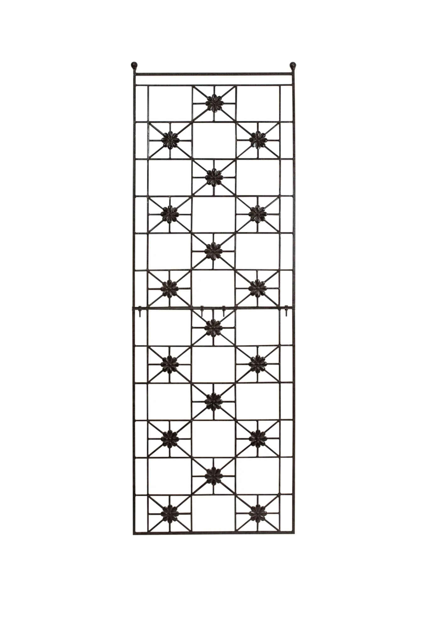 H Potter Delaney Freestanding Trellis – 69" Tall Charcoal Brown - Iron Garden Screen - Image 4