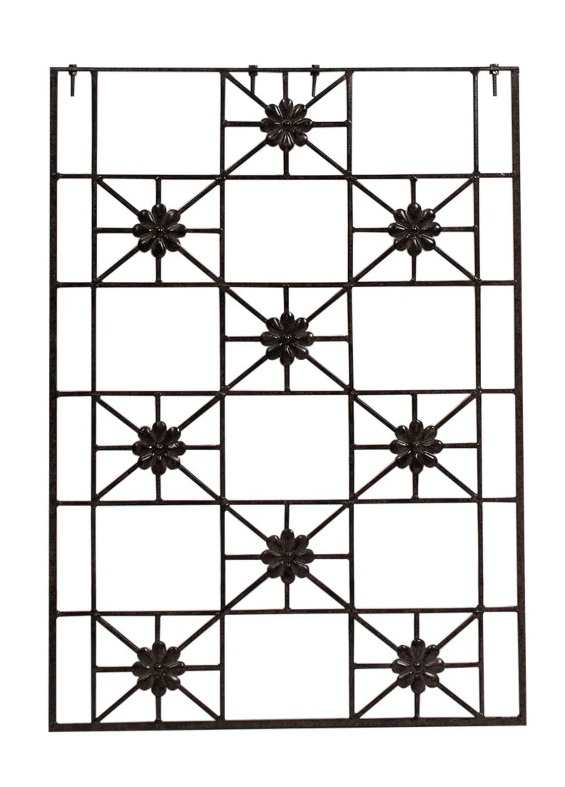 H Potter Delaney Freestanding Trellis – 69" Tall Charcoal Brown - Iron Garden Screen - Image 6