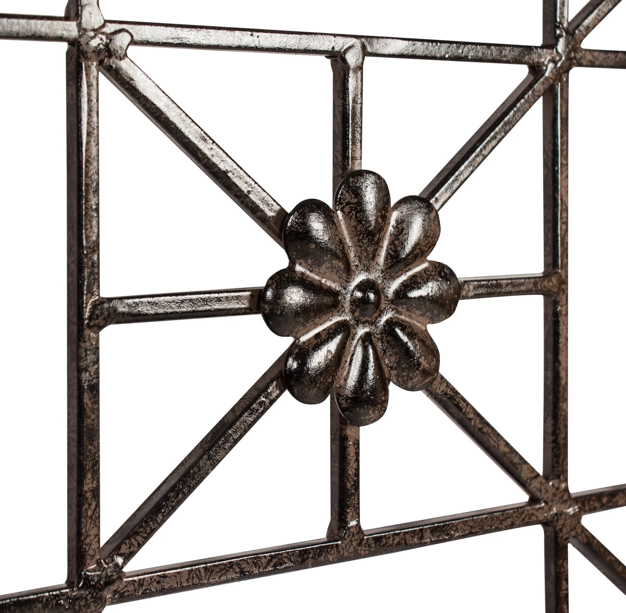 H Potter Delaney Freestanding Trellis – 69" Tall Charcoal Brown - Iron Garden Screen - Image 8