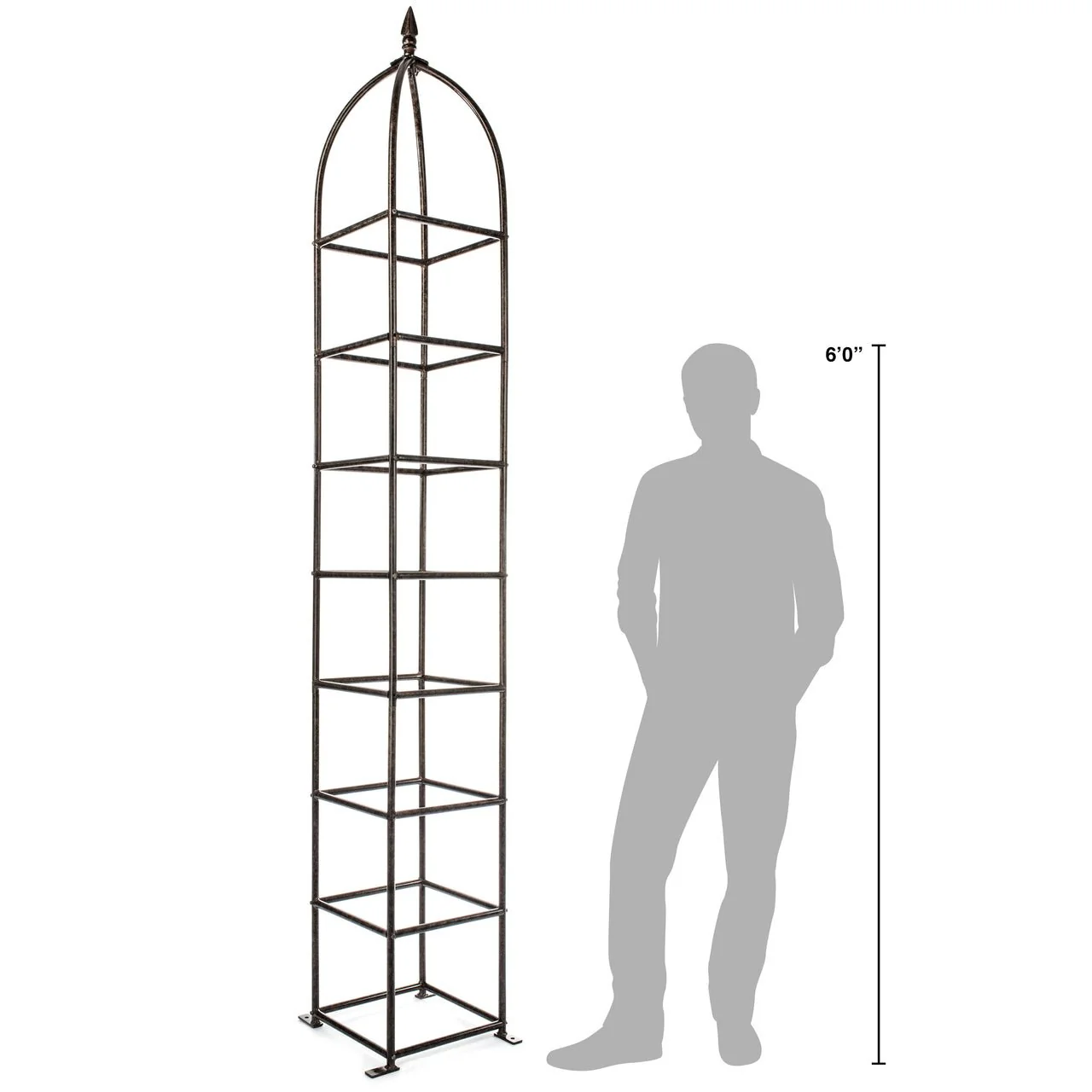 H Potter Chic Farming Obelisk Trellis 12" Square 101" Tall - Image 5