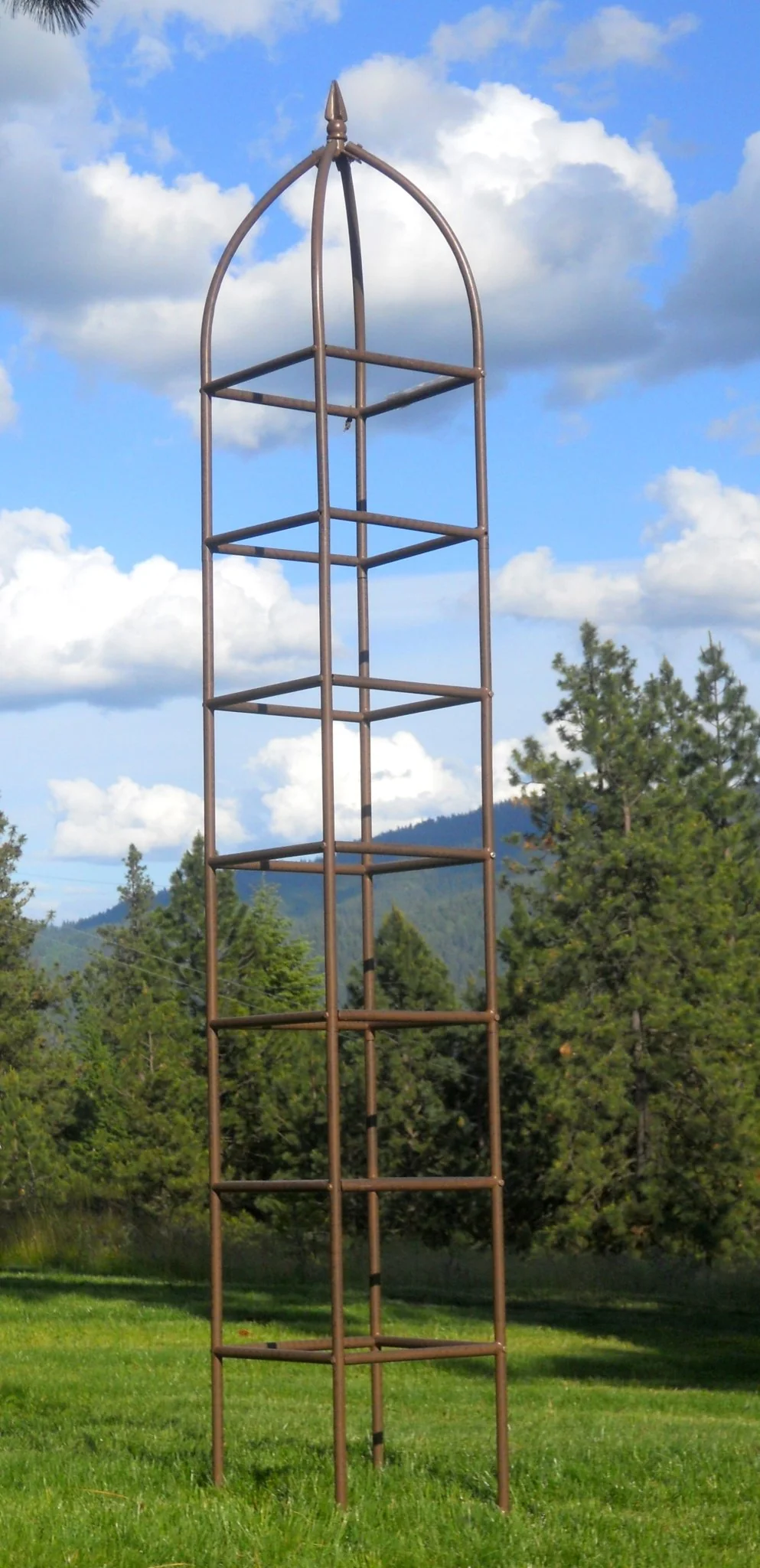 H Potter Chic Farming Obelisk Trellis 12" Square 101" Tall - Image 7