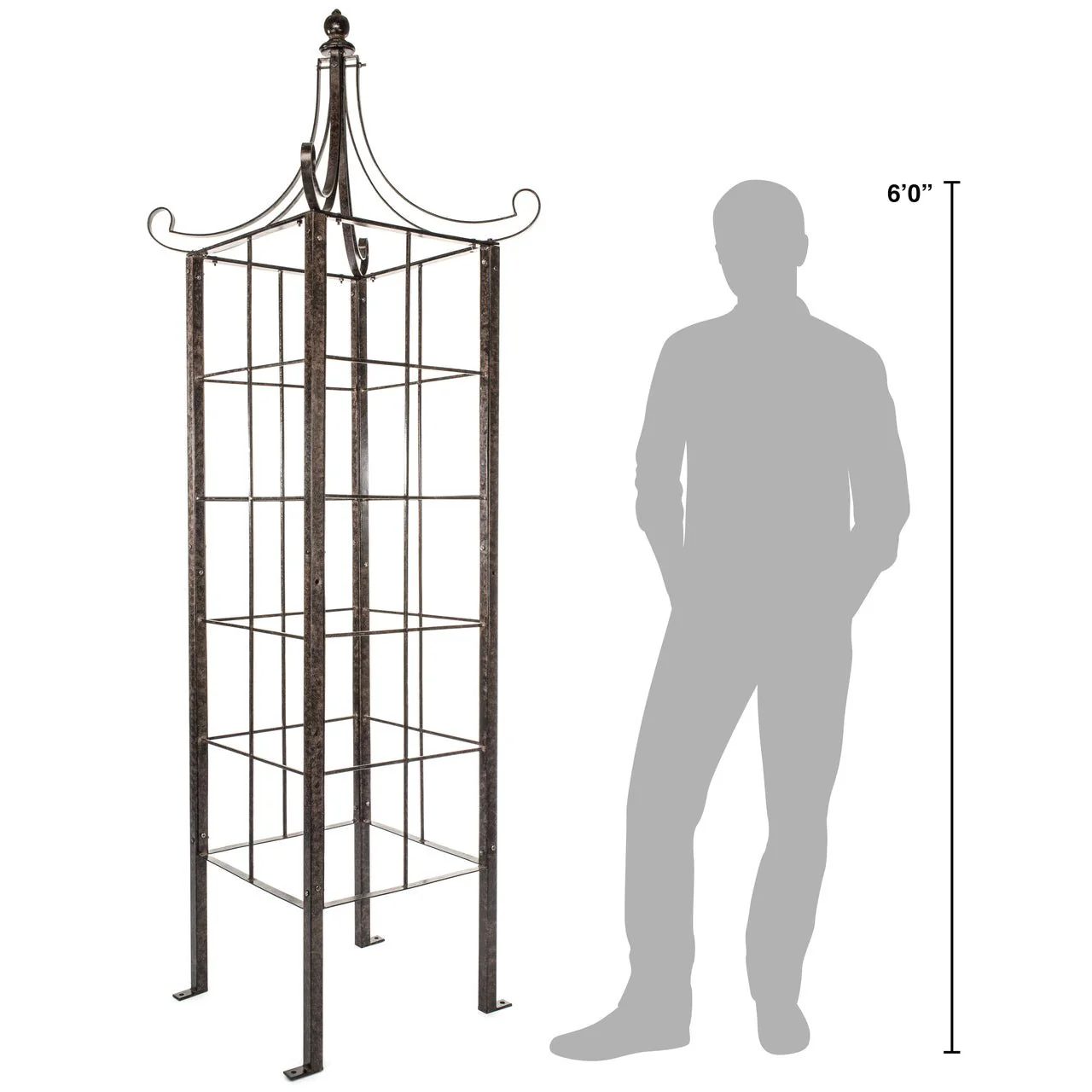 H Potter Architectural Estate Obelisk Trellis for Climbing Plants (87.75") - Image 4