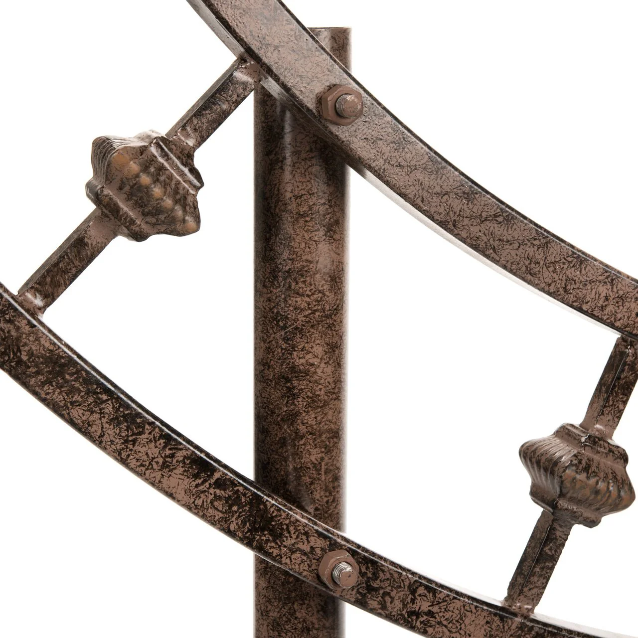 H Potter Heirloom Round Metal Garden Trellis – For Climbing Plants - Charcoal Brown - Image 6