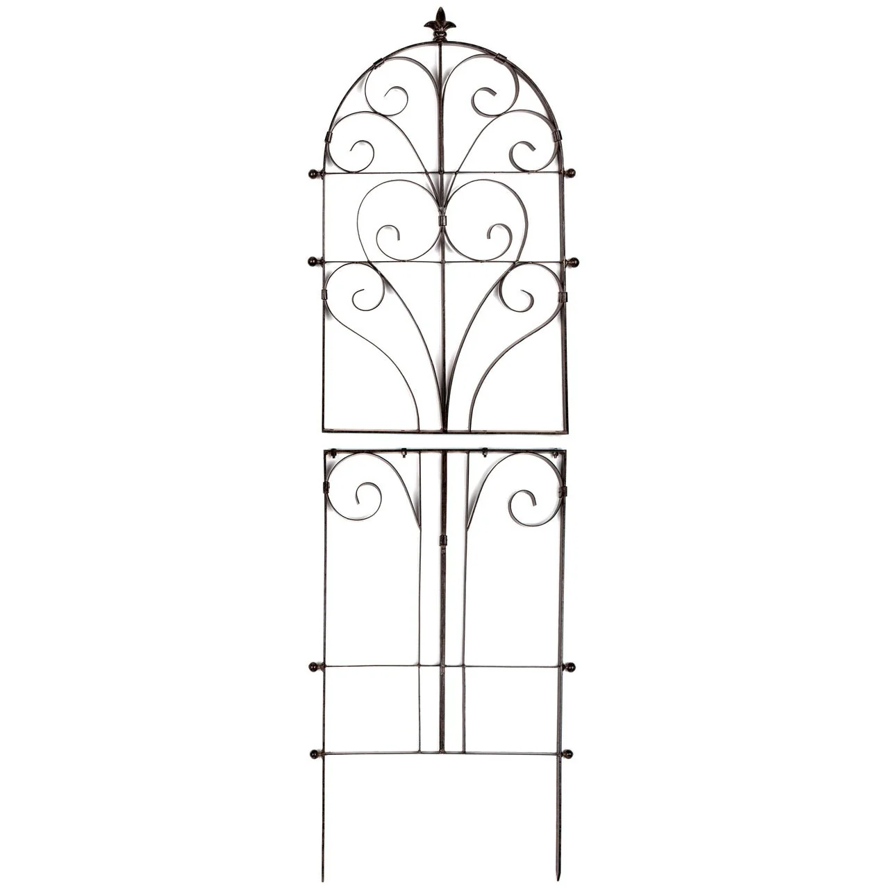 H Potter Large Italian Iron Garden Trellis - Freestanding - Heavy Duty - Image 4