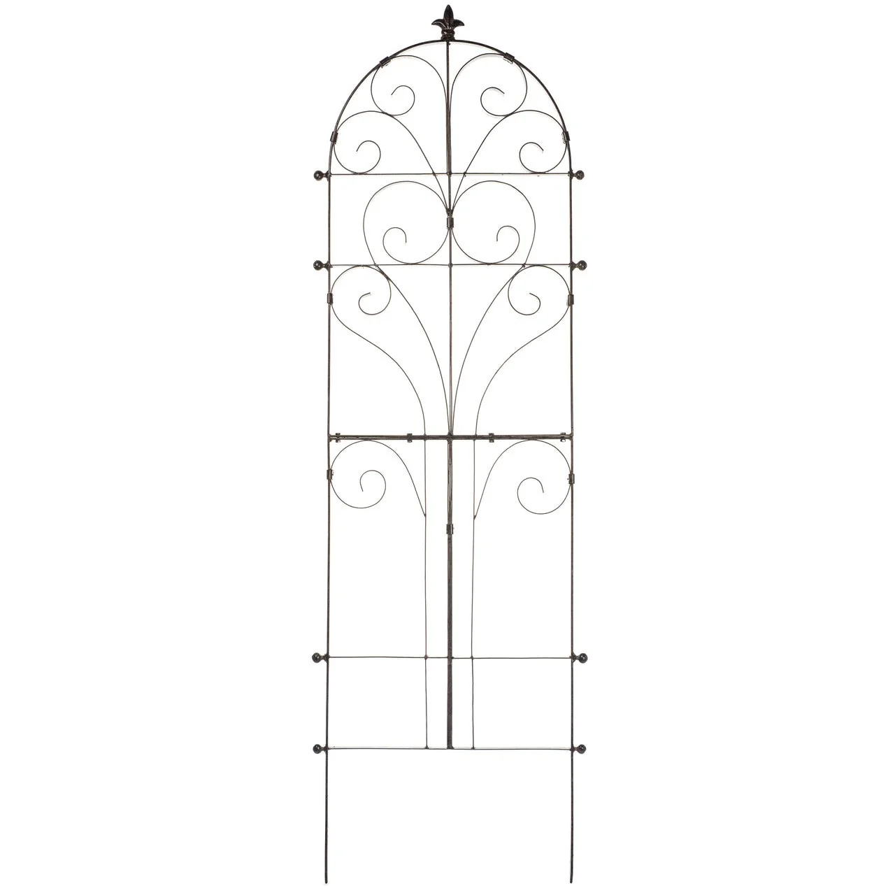 H Potter Large Italian Iron Garden Trellis - Freestanding - Heavy Duty - Image 6