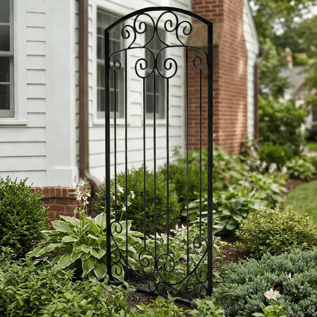 H Potter Lenox Estate Garden Trellis – 6ft Tall Freestanding Iron Garden Screen - GAR602 - Image 13