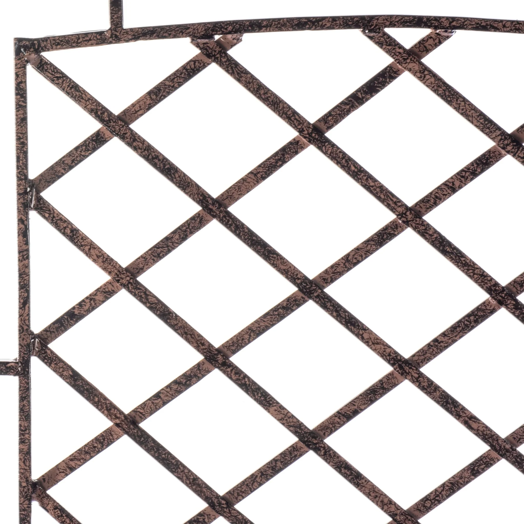 H Potter Augusta Large Three-Panel Garden Trellis Screen - Charcoal Brown - Image 12