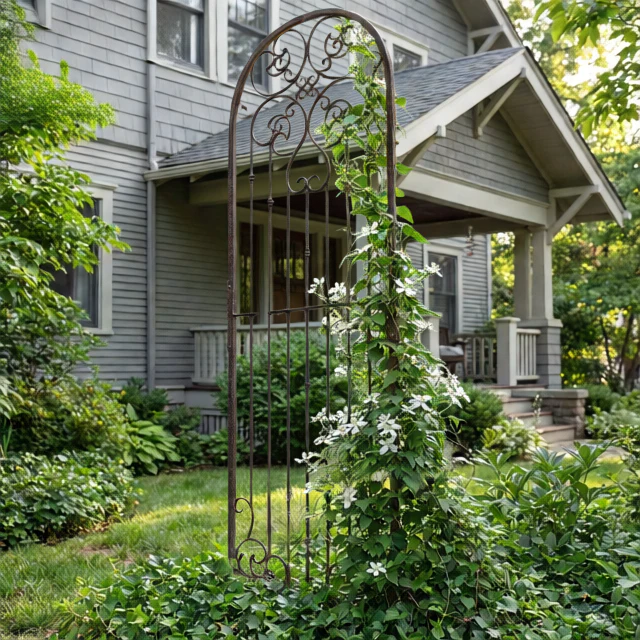 H Potter Legacy Freestanding Trellis - 8 ft Tall - Freestanding Garden Panel
