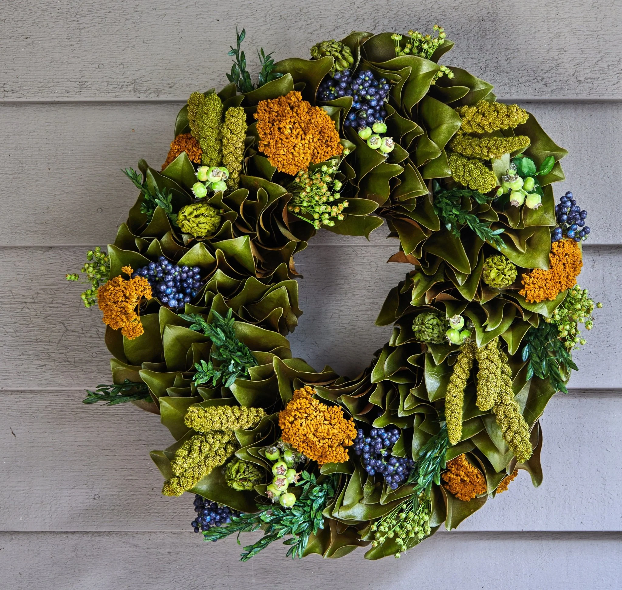 H Potter Golden Meadow Dried Wreath – Spring Botanical Wreath - Image 4