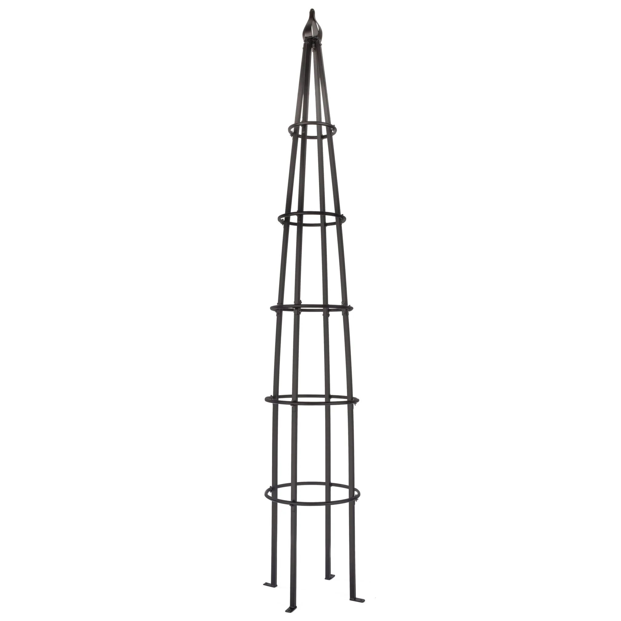 H Potter Bristol Estate Trellis - 10-Foot Black Garden Obelisk Trellis - Freestanding - Image 8